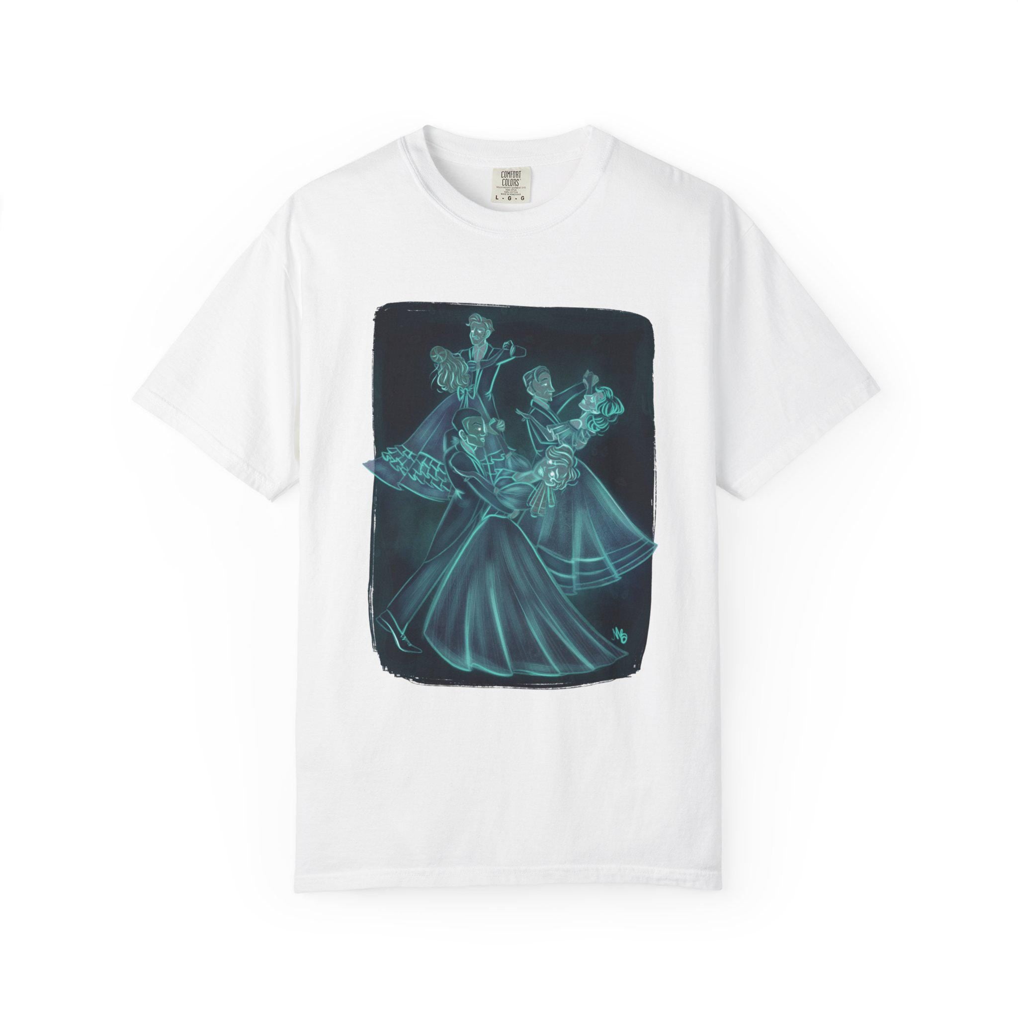 The Waltzing Dead Shirt | Haunted Mansion Dancing Ghosts Inspired Illustration | Comfort Color T-Shirt