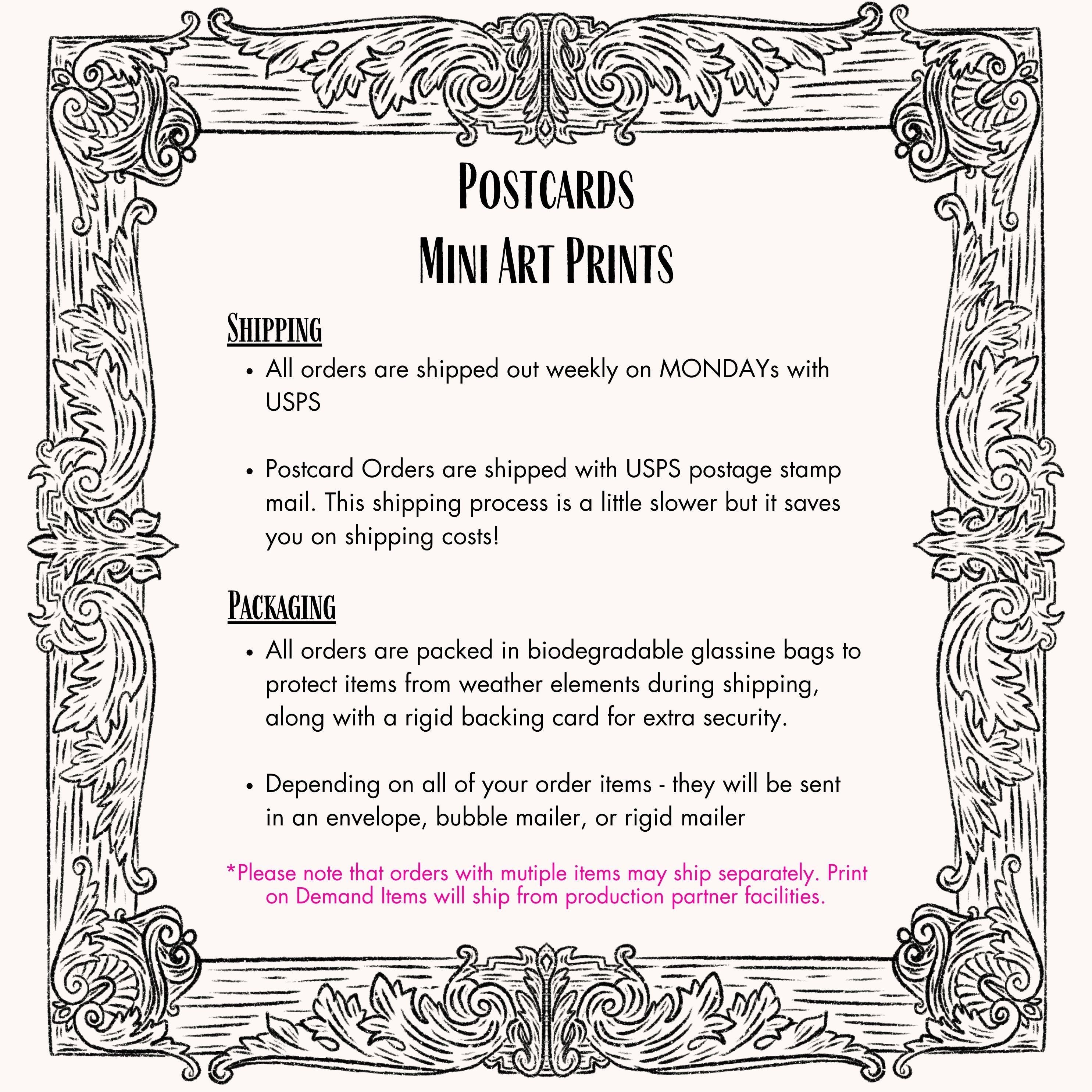 Congrats on Your New Home Postcard for new house congratulations greeting card haunted house with cute ghosts funny handwritten housewarming