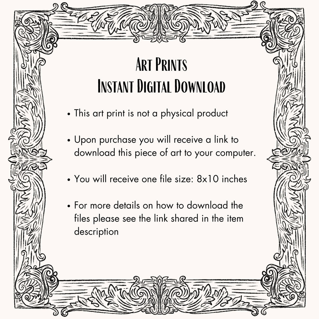 Phantom of The Opera Masquerade Art Print Instant Download for fans of victorian gothic romance illustration with lovers in candlelight art