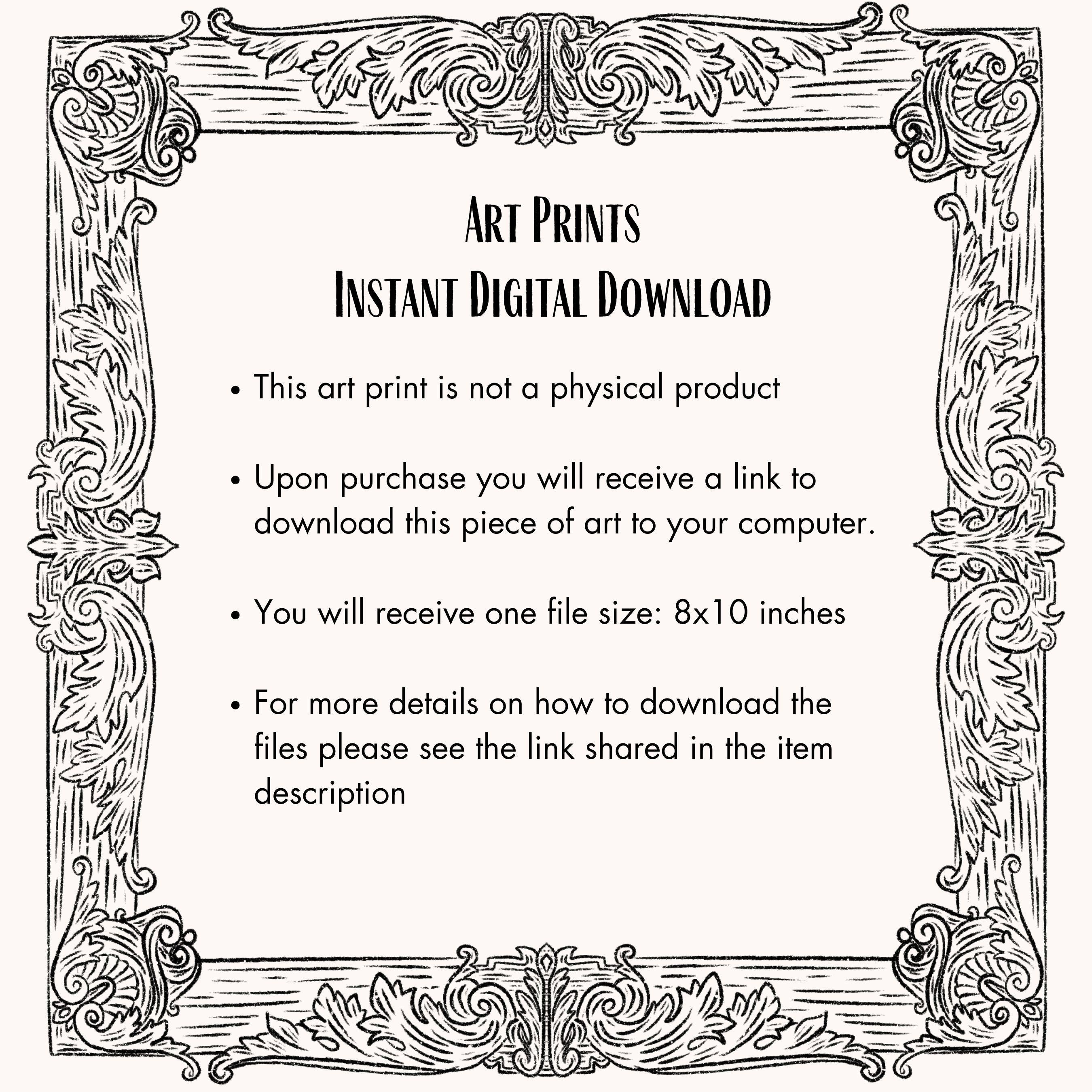 Phantom of The Opera Masquerade Art Print Instant Download for fans of victorian gothic romance illustration with lovers in candlelight art