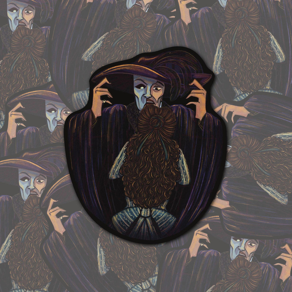 Phantom of the Opera Sticker: Gothic Romance Fanart, Waterproof Vinyl