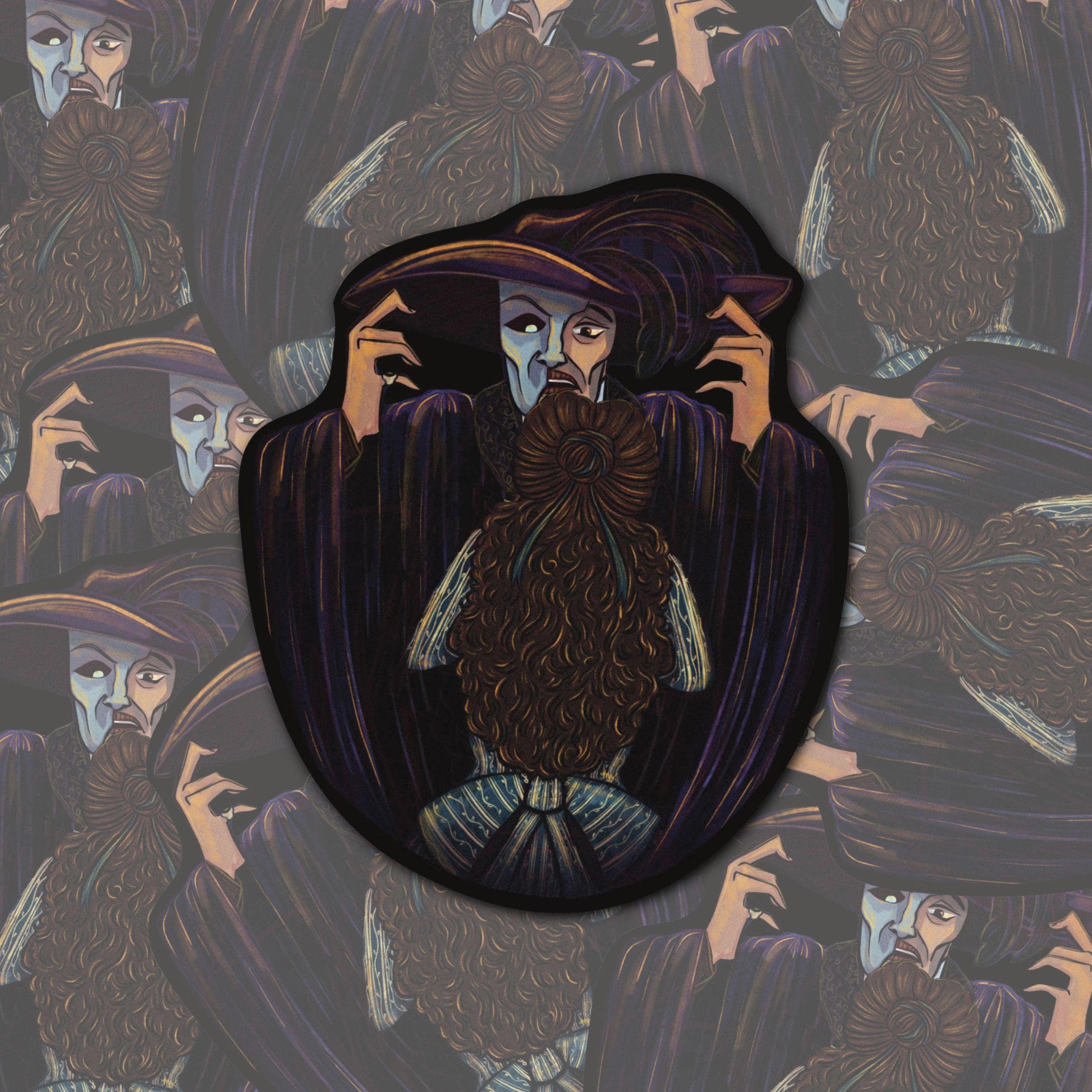 Phantom of the Opera Sticker: Gothic Romance Fanart, Waterproof Vinyl