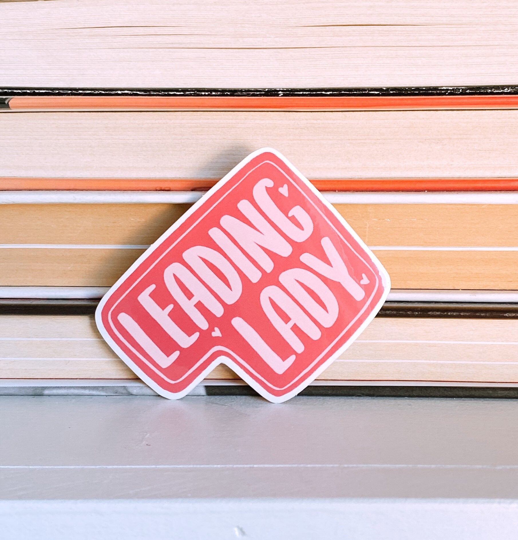 Pink Leading Lady Sticker Girl Power Theater Sticker Gift For Her Female Empowerment Sticker Drama Club Live Stage Performer Decal ST006