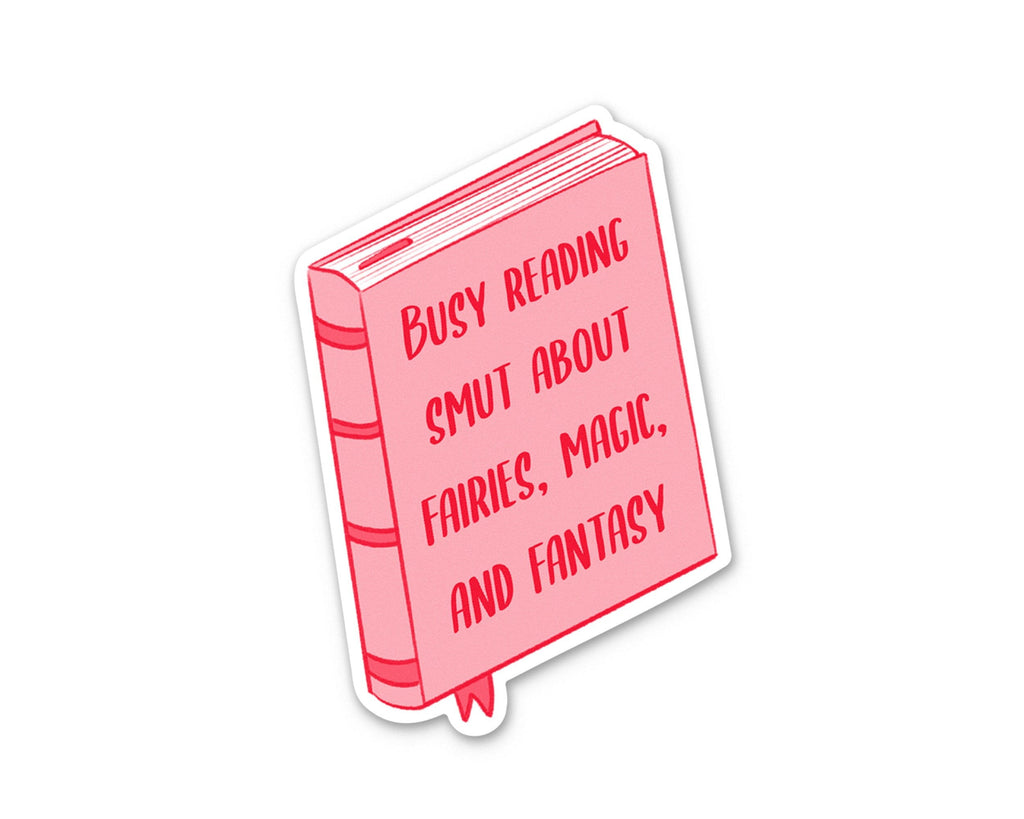 Fantasy Smut Sticker Romance Reader Book Decal Kindle Cover decor for Romantasy Lover Gift Idea for Friend Computer Case Waterproof ST066