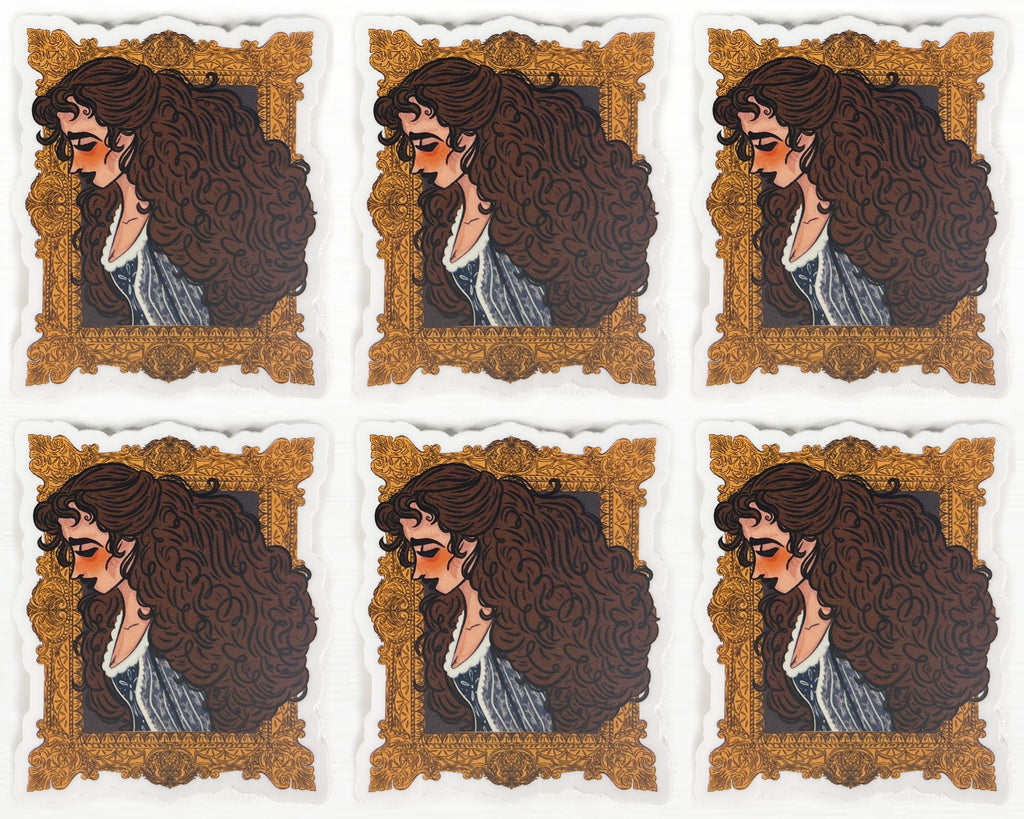 Christine Daae Sticker Phantom of the Opera Fanart Illustrated Decal Gift for Broadway Lover Sticker of Beautiful Victorian Lady Art ST091