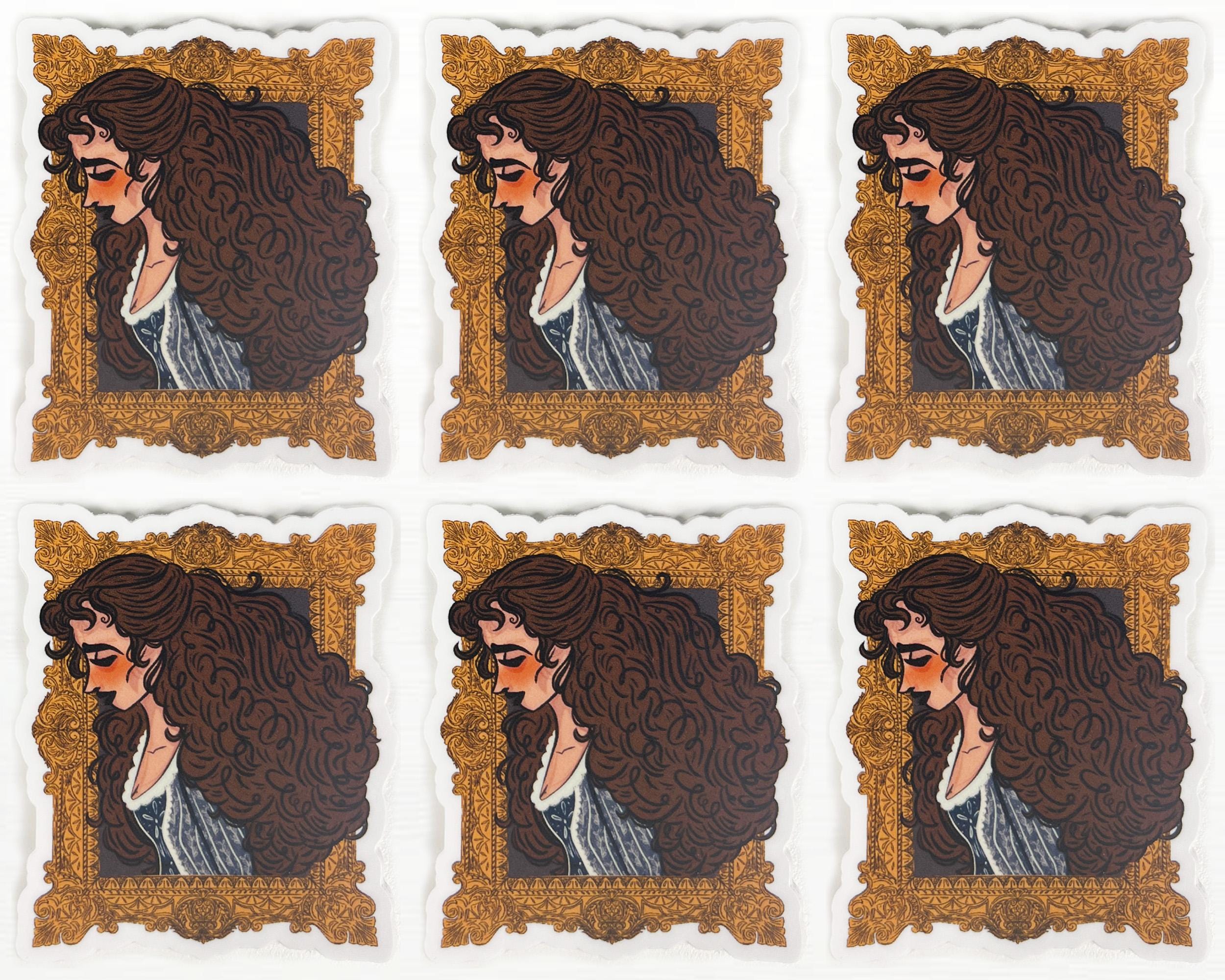 Christine Daae Sticker Phantom of the Opera Fanart Illustrated Decal Gift for Broadway Lover Sticker of Beautiful Victorian Lady Art ST091