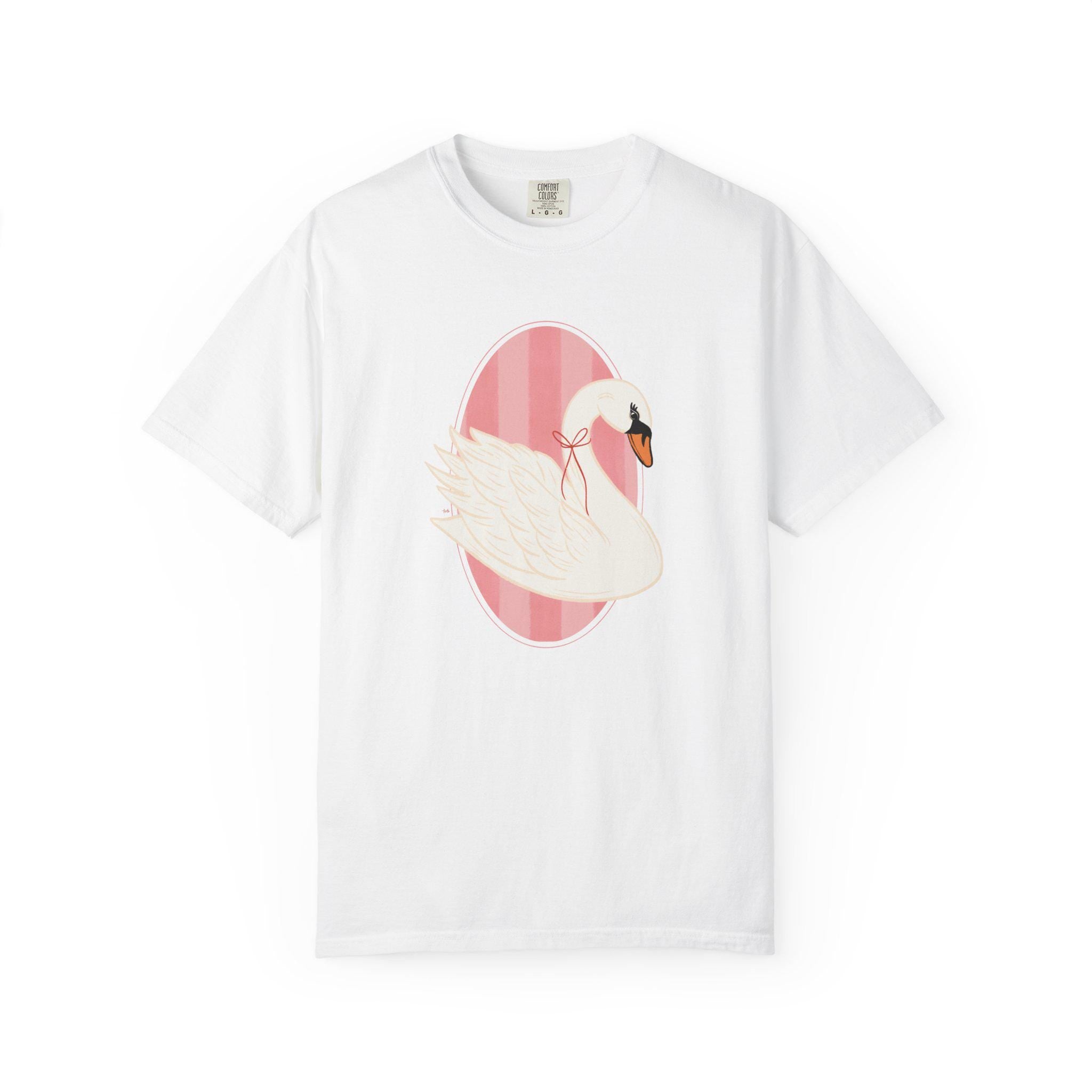 Swan Illustration T-Shirt | Feminine Graphic Tee