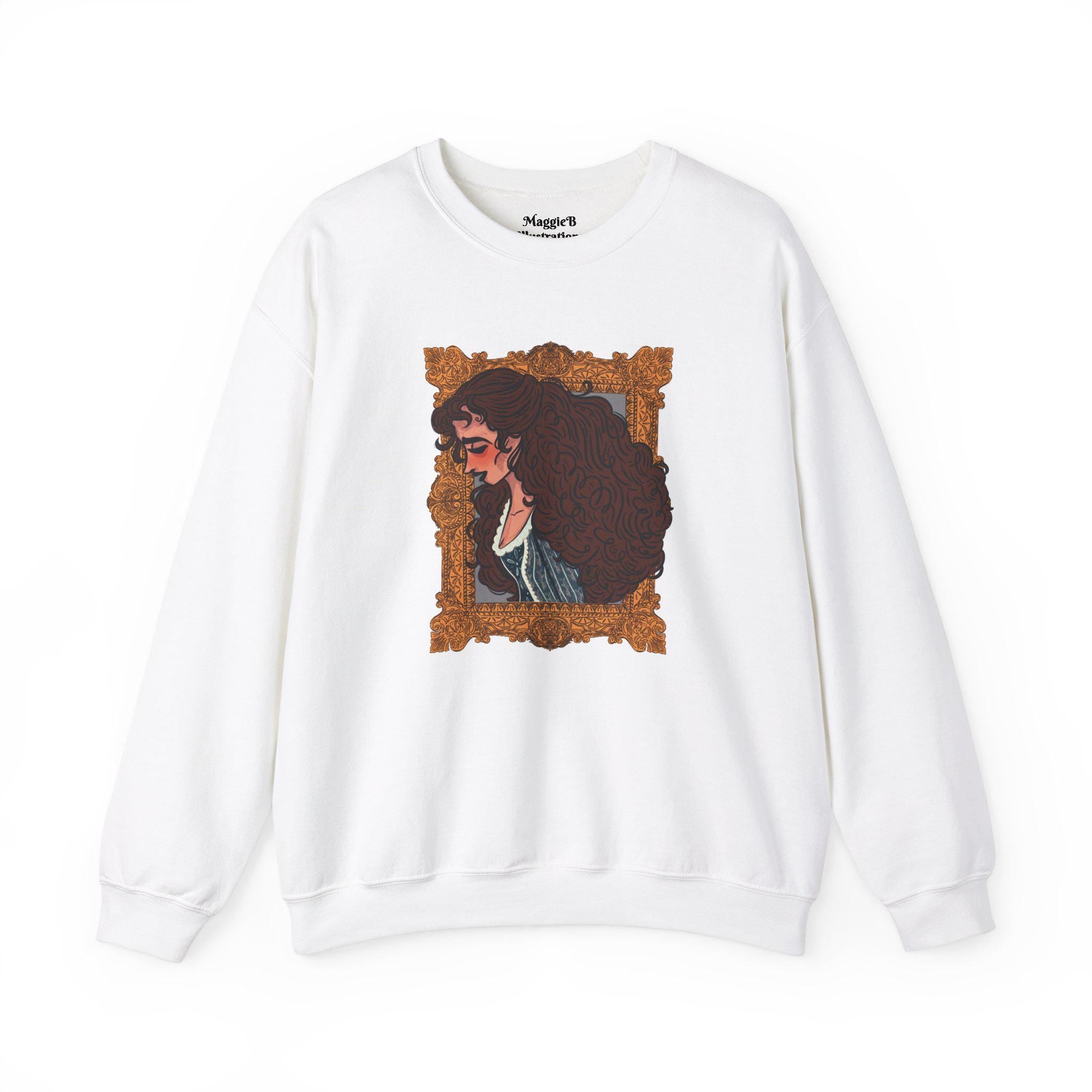 Christine Daae Sweatshirt for Phantom of the Opera Fans Crewneck Gift for Broadway Lovers Artwork on Sweater with Illustration Victorian
