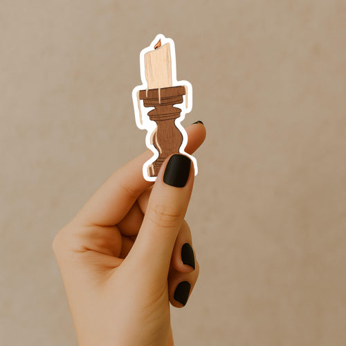Dripping Candle Sticker  Witchy Aesthetic Waterproof Decal Bookish Cottagecore Dark Academia Vinyl Decal for Laptop Journal Scrapbook ST074