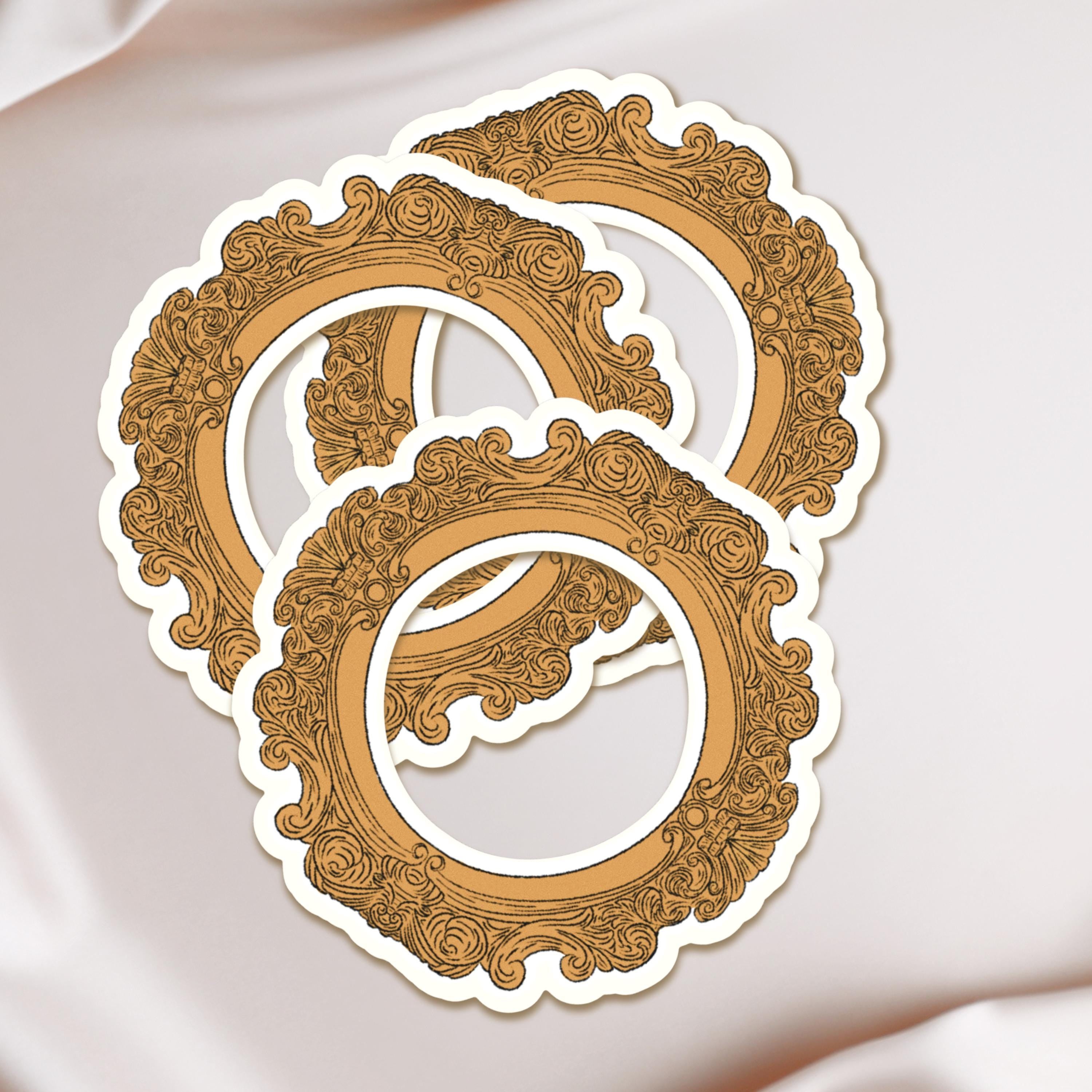 Ornate Frame Sticker Original Illustration Vintage Inspired Vinyl Decal Journaling Scrapbook Sticker Laptop Water Bottle Decor Gift ST103