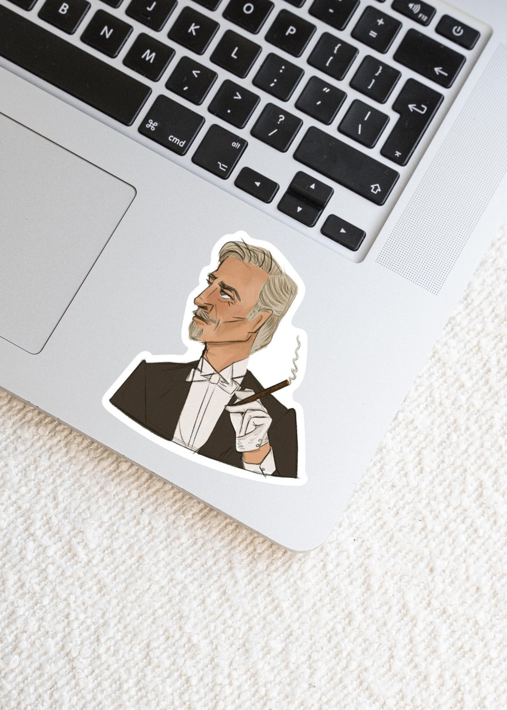 Mr. Robinson Time travel inspired somewhere in time Edwardian 1920s man with a cigarette cigar Vinyl Water-proof Sticker Decal ST038