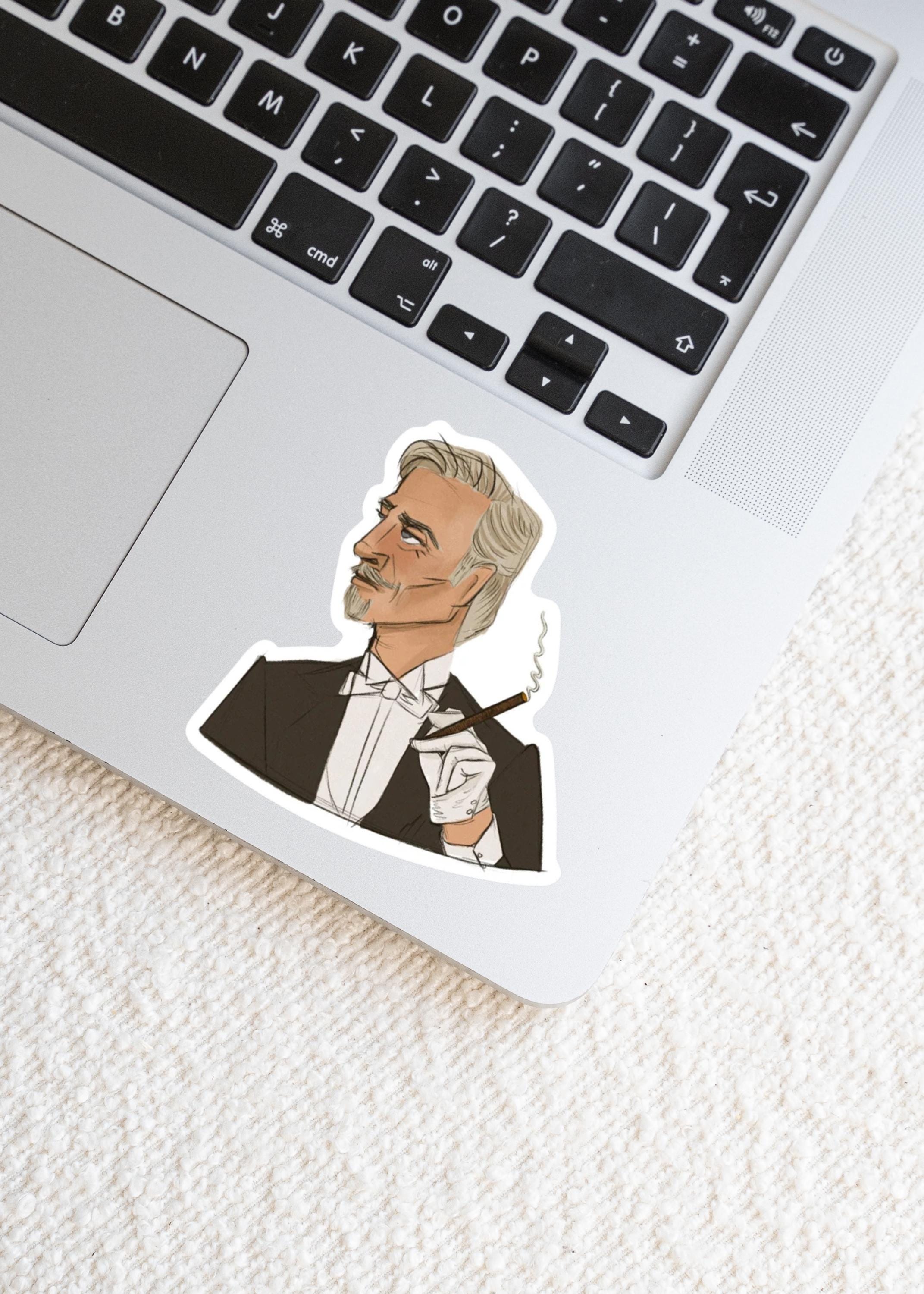 Mr. Robinson Time travel inspired somewhere in time Edwardian 1920s man with a cigarette cigar Vinyl Water-proof Sticker Decal ST038