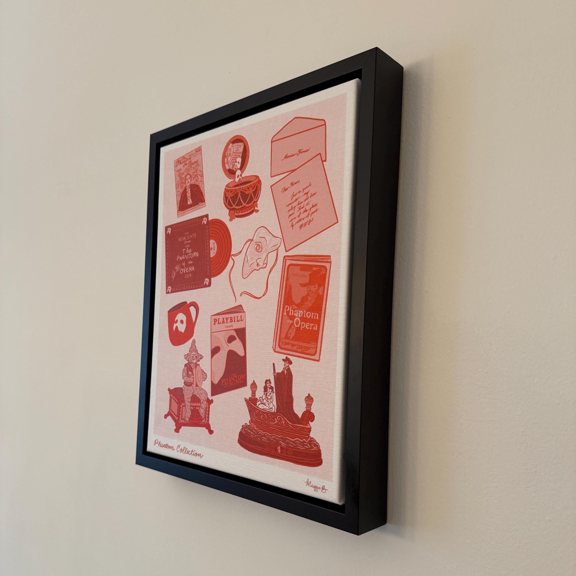 Phantom Collection Illustration as a Framed Canvas