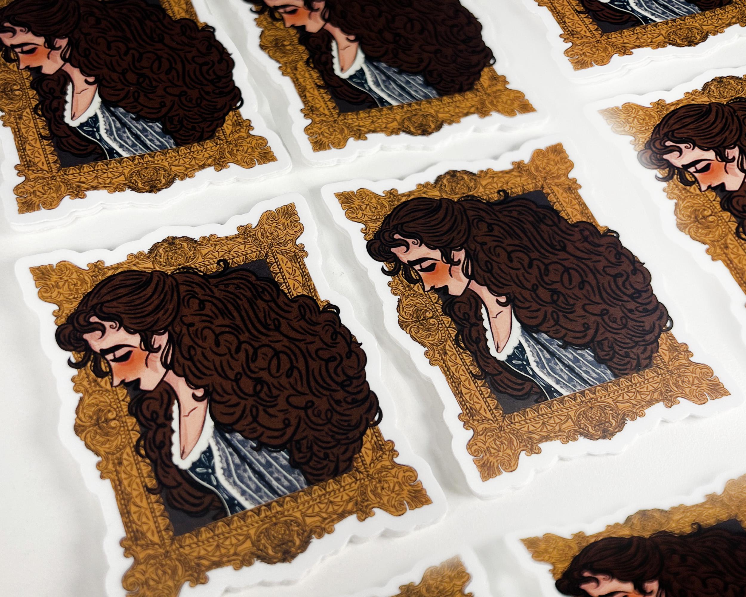 Christine Daae Sticker Phantom of the Opera Fanart Illustrated Decal Gift for Broadway Lover Sticker of Beautiful Victorian Lady Art ST091