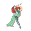 Roan of Arc Feminist Warrior Vinyl Sticker - Illustrated Medieval Knight Art in Waterproof Matte Vinyl ST116