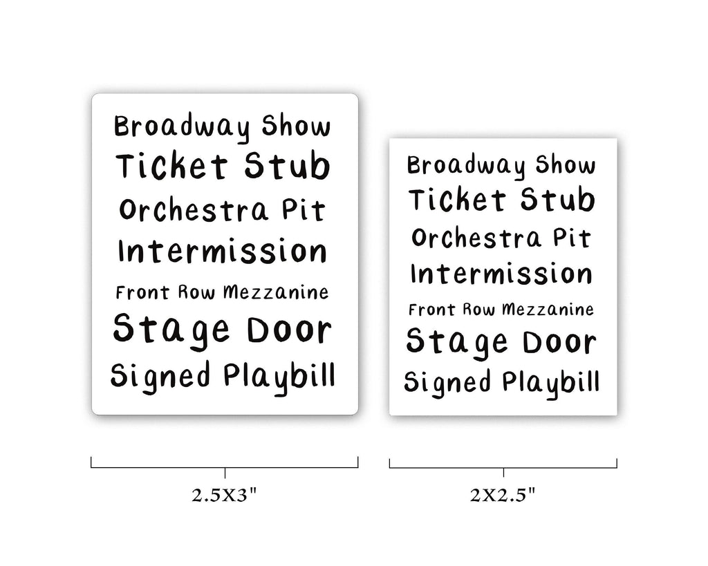 Broadway Show Sticker: Musical Theater Gift, Waterproof Matte Vinyl Decal ST049