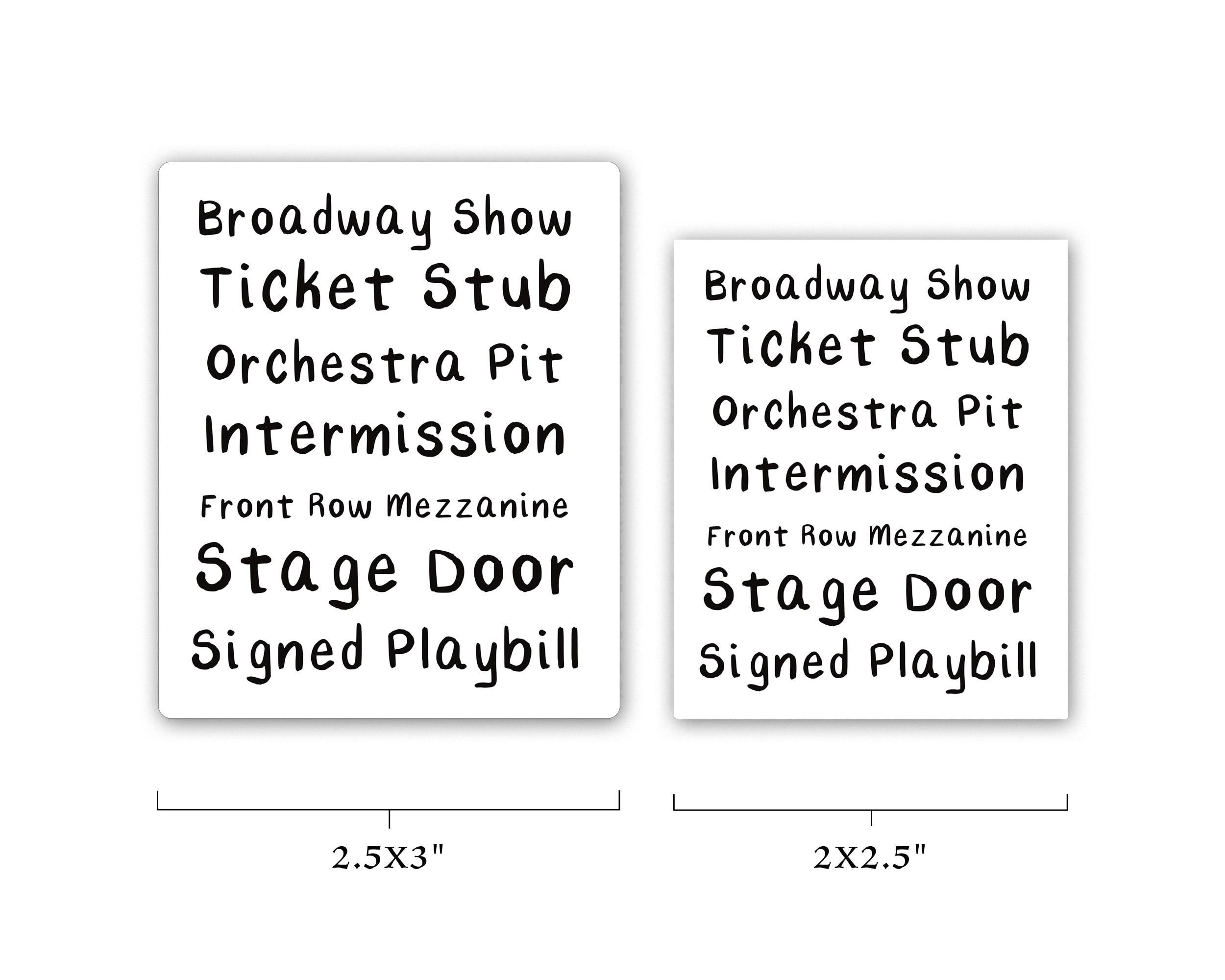 Broadway Show Sticker: Musical Theater Gift, Waterproof Matte Vinyl Decal ST049