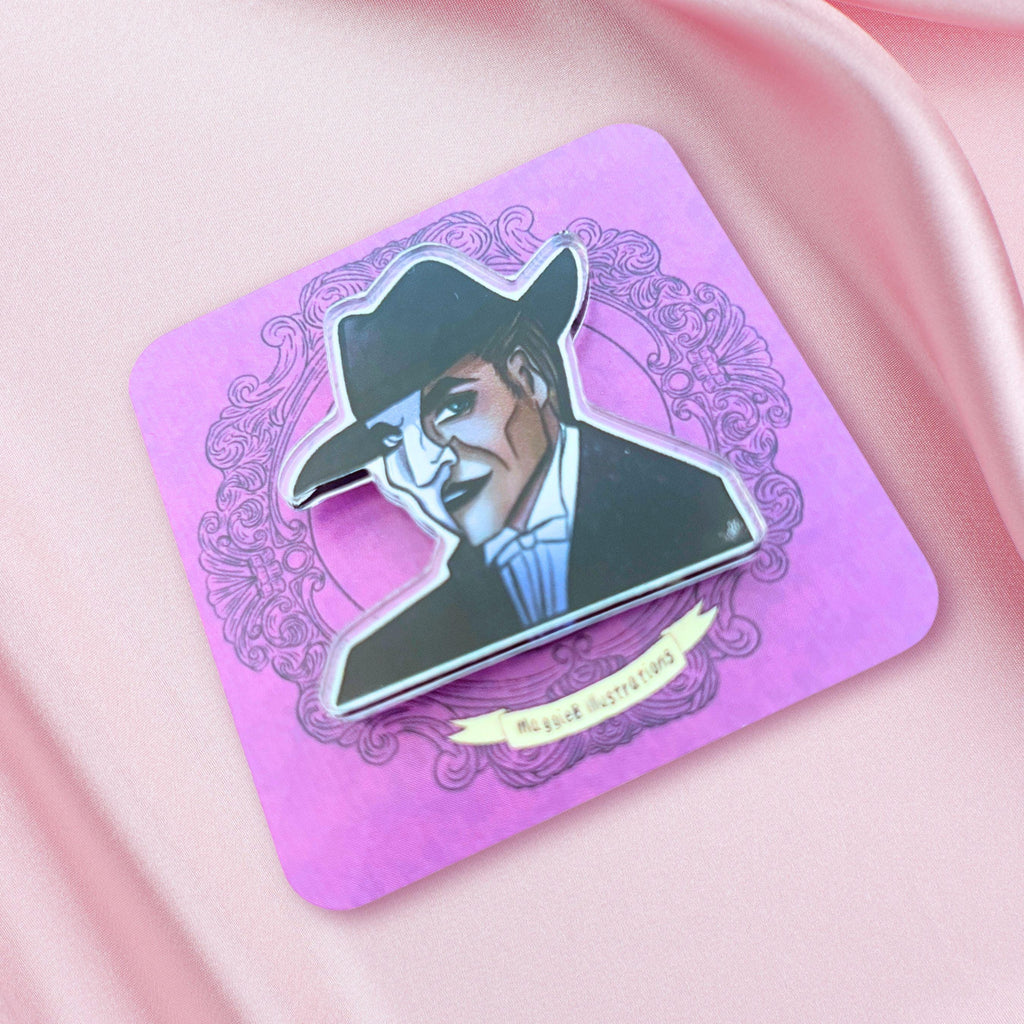 Phantom of the Opera Acrylic Pin: Broadway Musical Theatre Gift