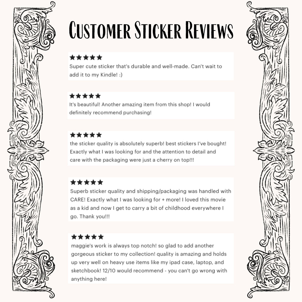 Gothic Vampire Sticker in Purple Tones Dracula Waterproof Decal for Laptop Kindle Journal Spooky Paranormal Gift for Horror Lovers ST029