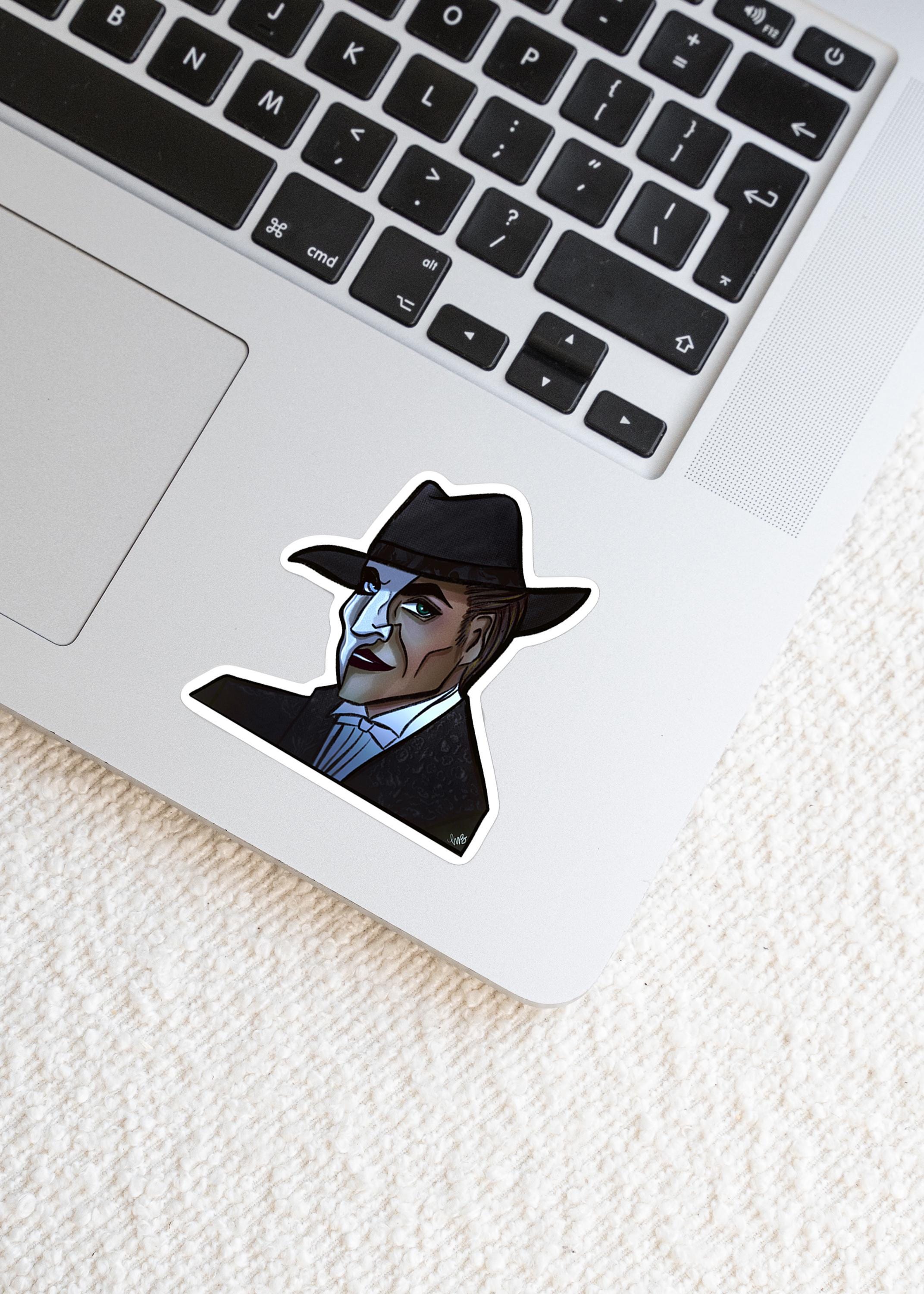 The Phantom Masked Broadway Musical Horror Monster Classic Character Gothic Romance Enemies to Lovers Vinyl Water-proof Sticker Decal ST093