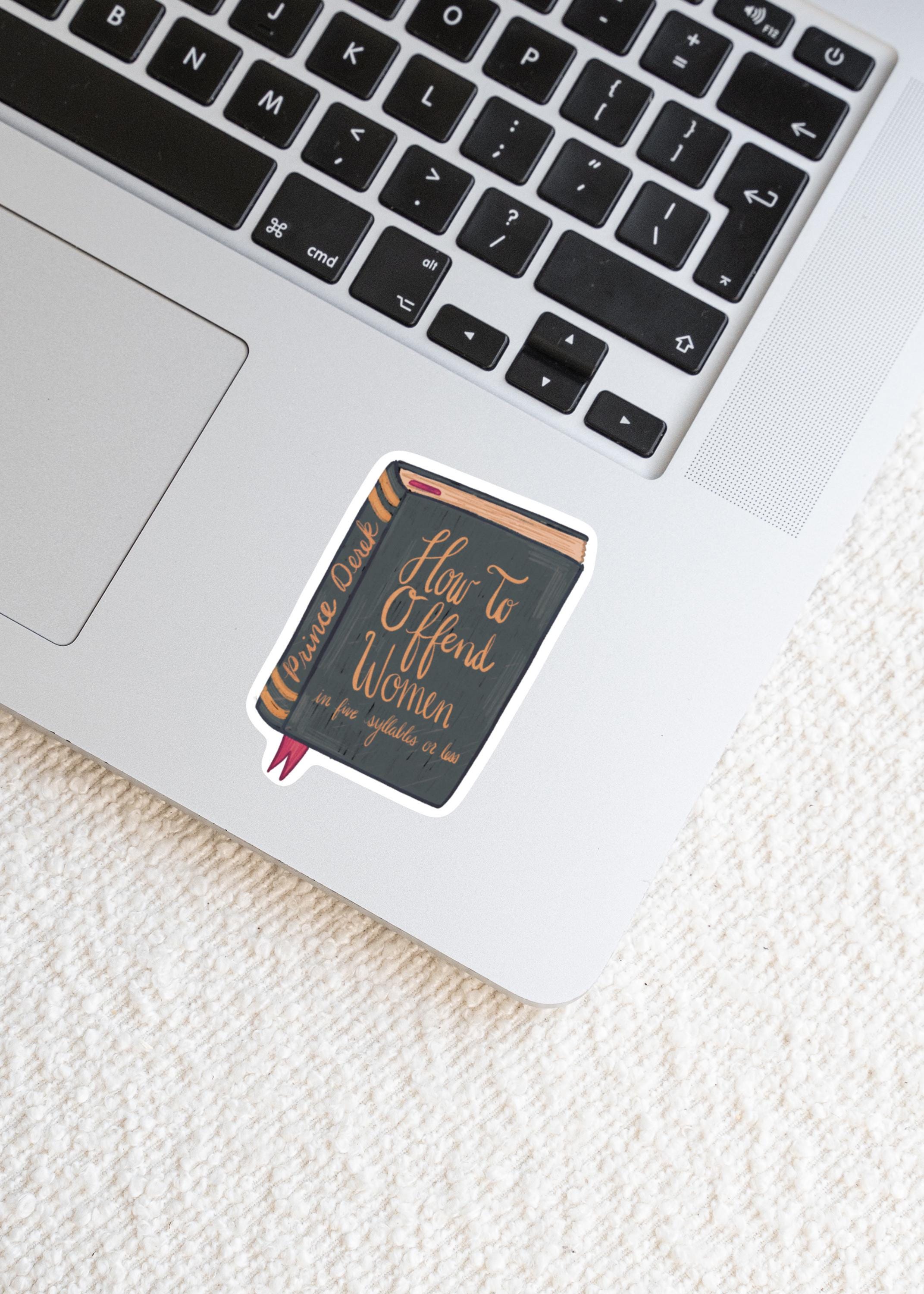 Waterproof Vinyl Decal 90s Nostalgia Design Book Lover Gift Idea Laptop Sticker Fairytale Movie Musical Swan Princess Animated Matte ST005