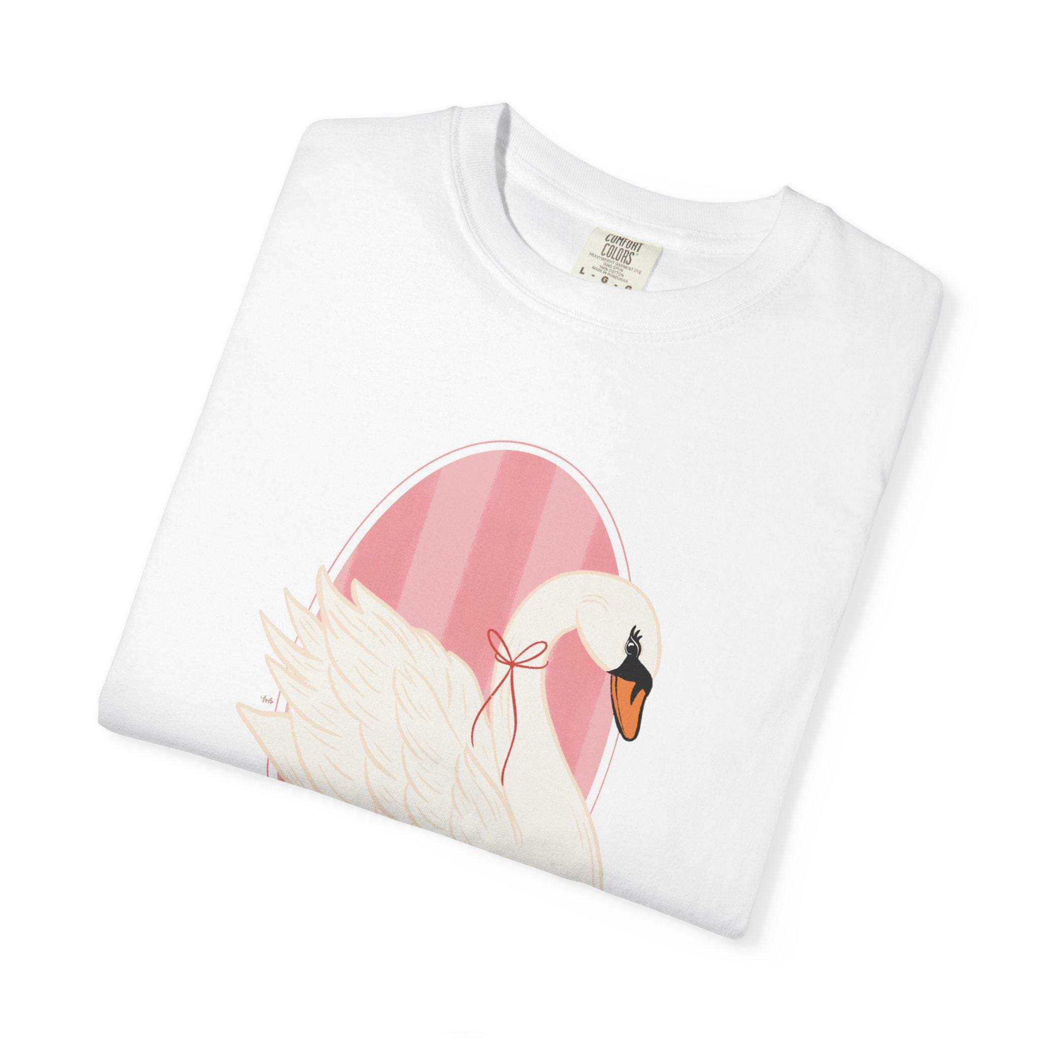 Swan Illustration T-Shirt | Feminine Graphic Tee