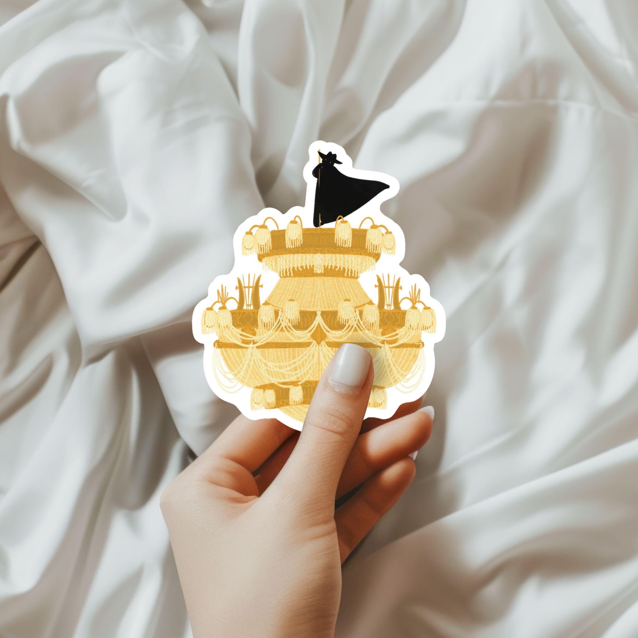 Phantom on the Chandelier Phantom of the Opera Horror Romance Musical Story Book Illustration Vinyl Water-proof Sticker Decal ST099