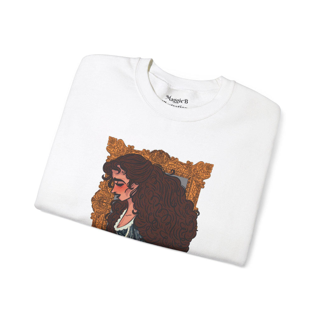 Christine Daae Sweatshirt for Phantom of the Opera Fans Crewneck Gift for Broadway Lovers Artwork on Sweater with Illustration Victorian