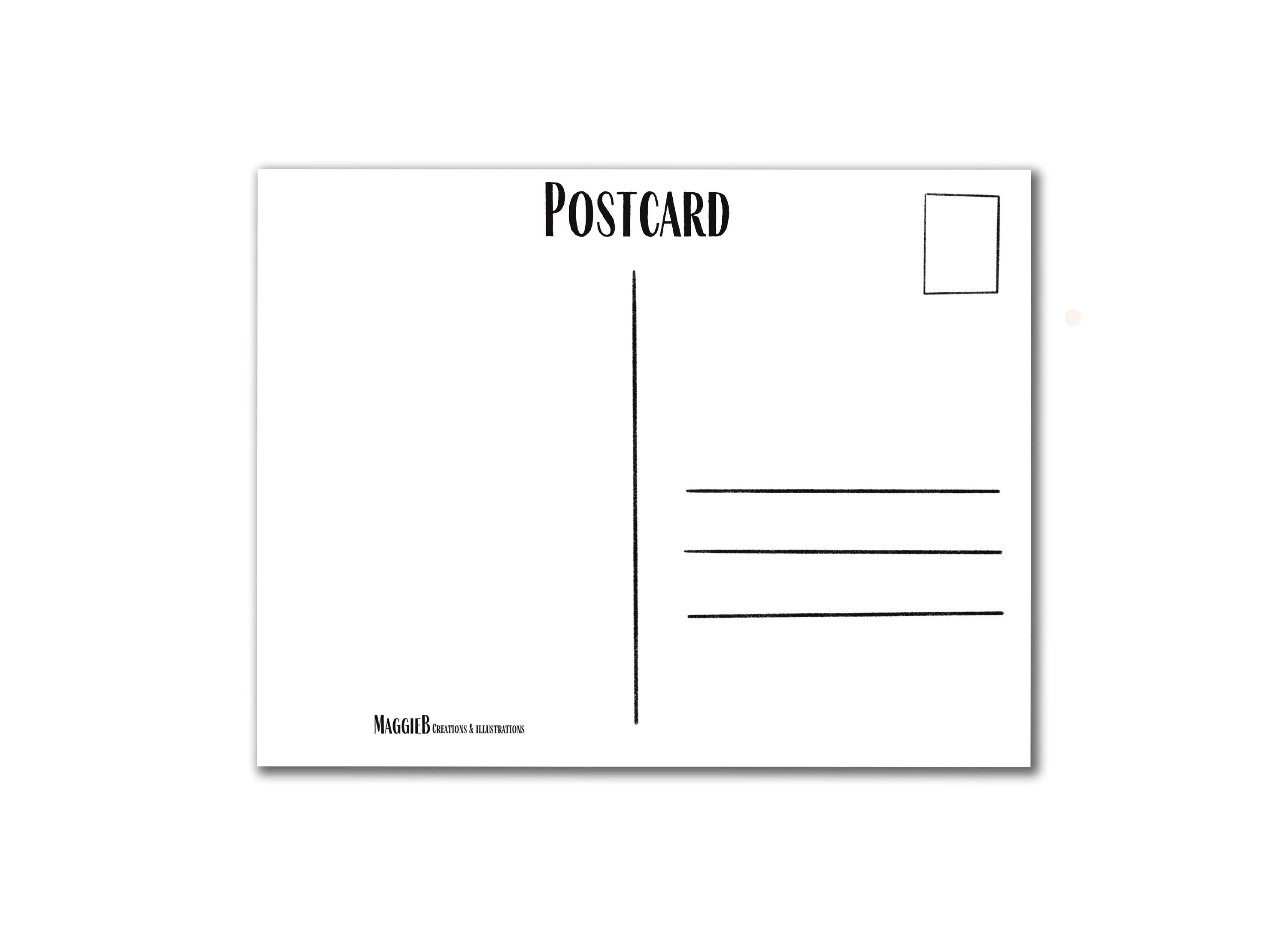 Congrats on Your New Home Postcard for new house congratulations greeting card haunted house with cute ghosts funny handwritten housewarming