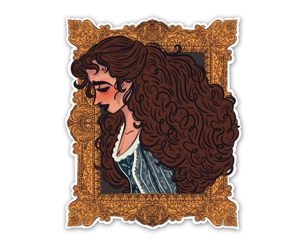 Christine Daae Sticker Phantom of the Opera Fanart Illustrated Decal Gift for Broadway Lover Sticker of Beautiful Victorian Lady Art ST091