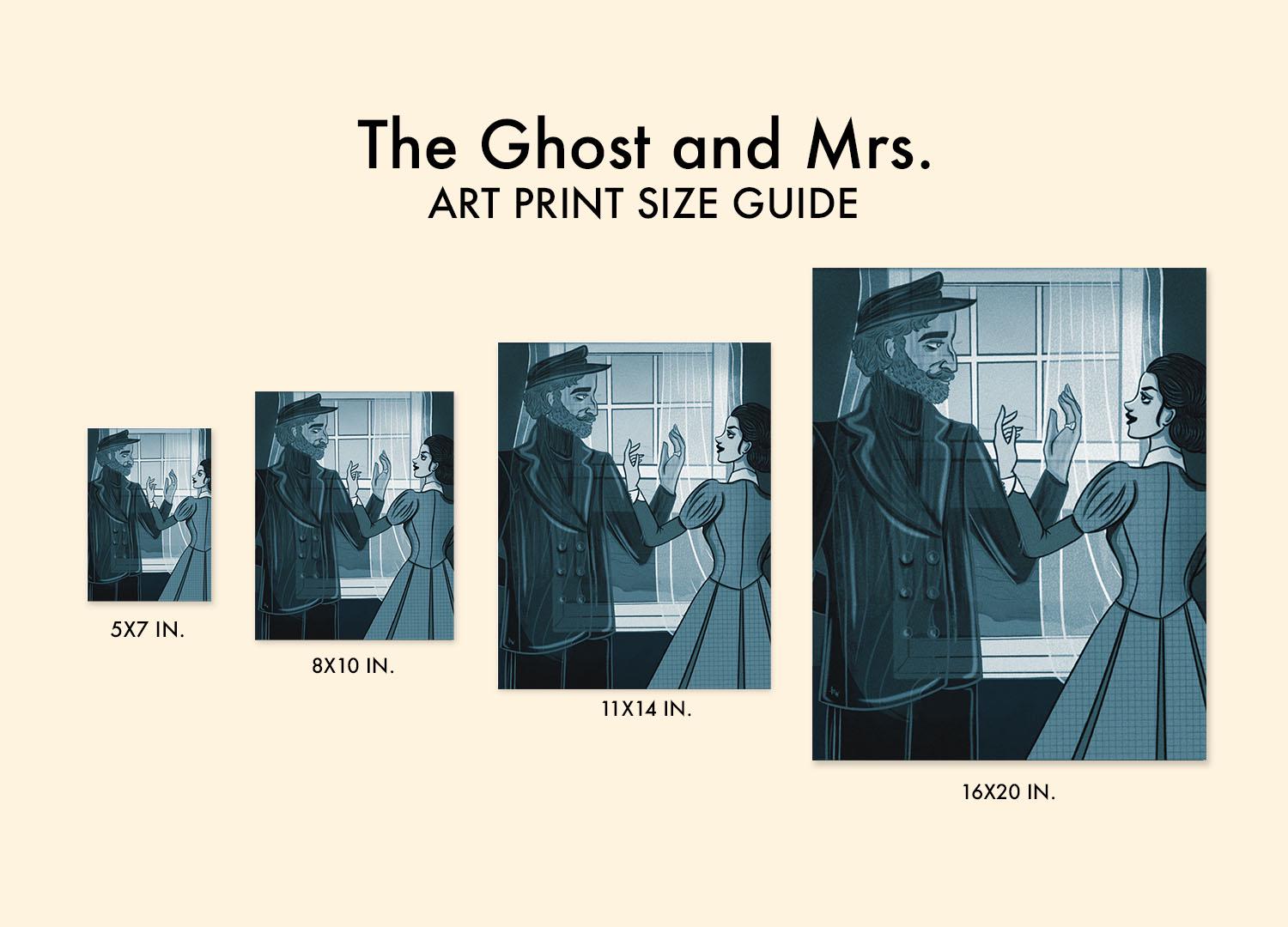 Ghost and Mrs. Muir Art Print: Paranormal Romance Movie Poster (Digital Download