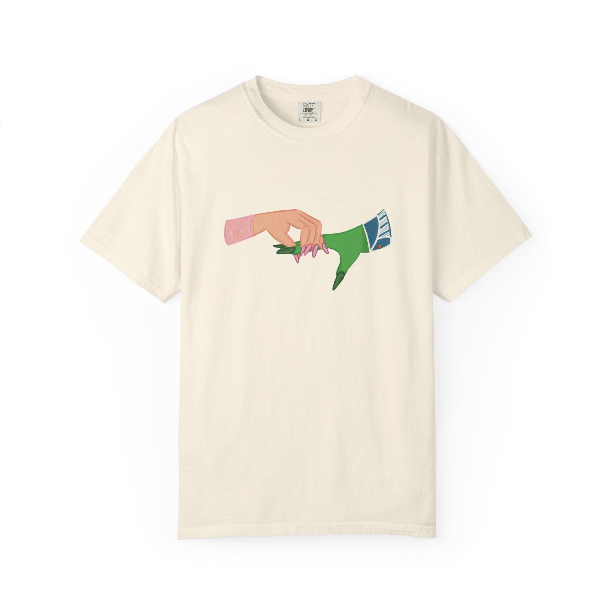 Wicked Holding Space Illustration T-shirt | Glinda and Elphaba | Movie Musical | Broadway Lovers | Colorful Graphic Tee