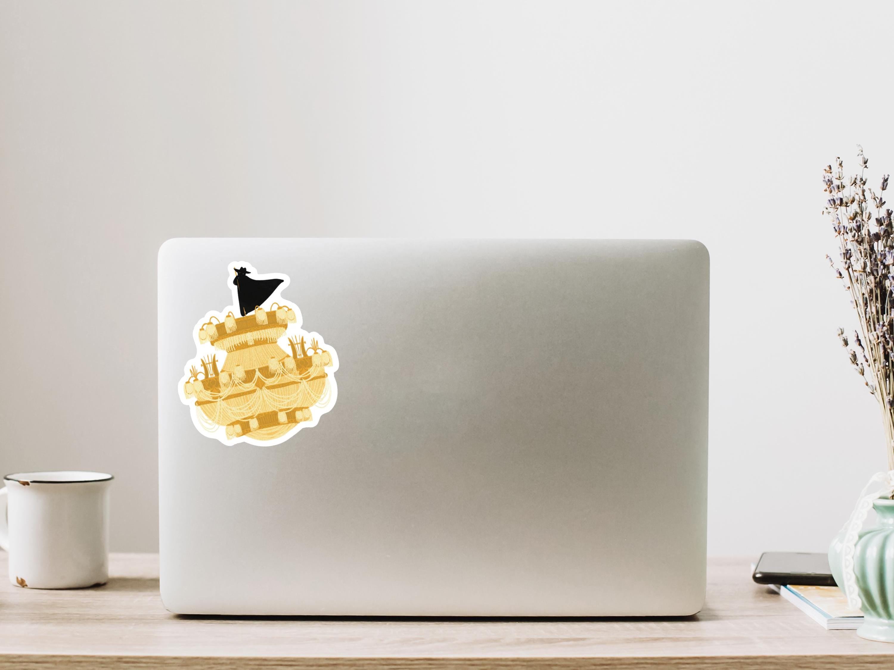 Phantom on the Chandelier Phantom of the Opera Horror Romance Musical Story Book Illustration Vinyl Water-proof Sticker Decal ST099