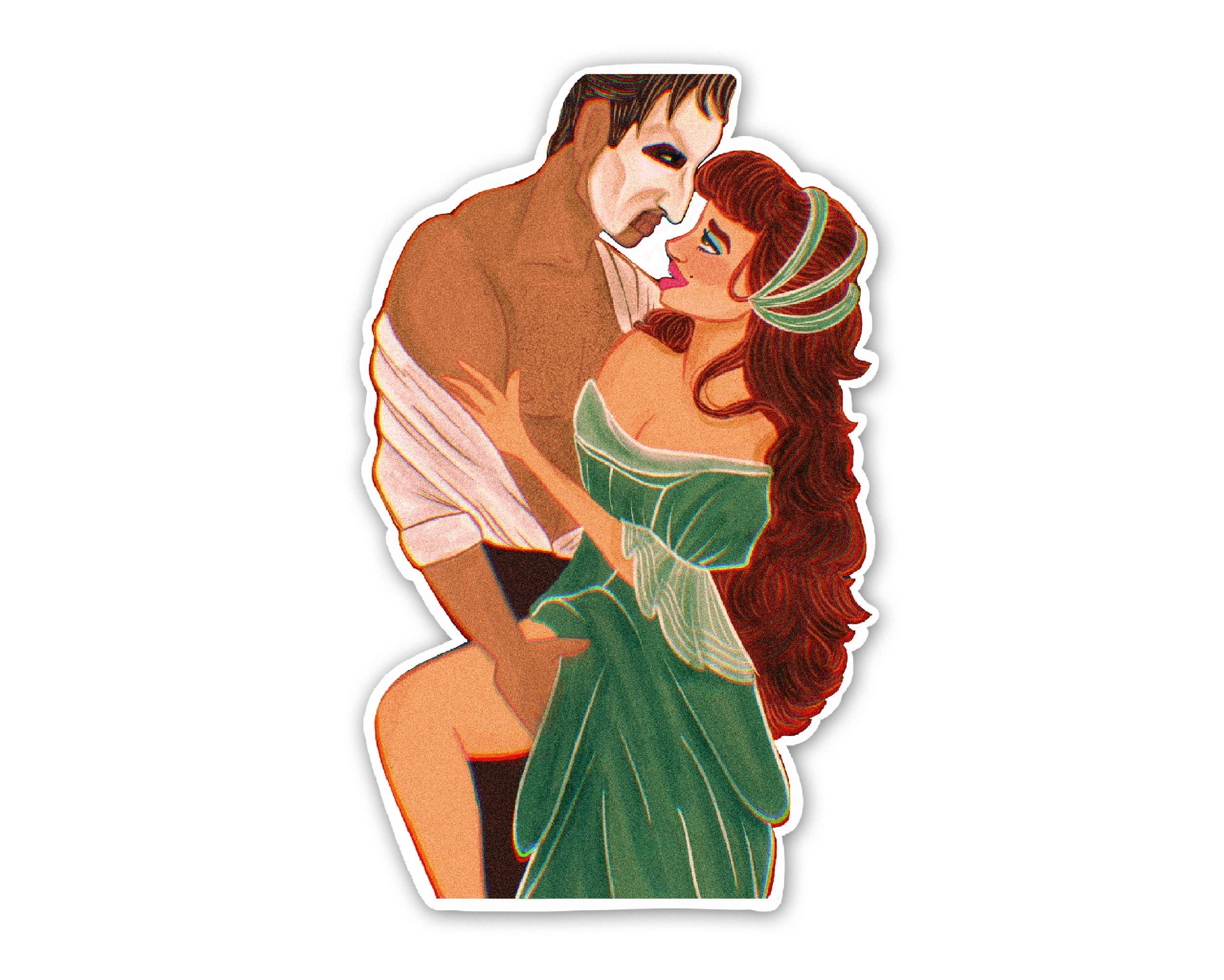 Phantom of the Opera Sticker: Steamy Romance Novel Decal
