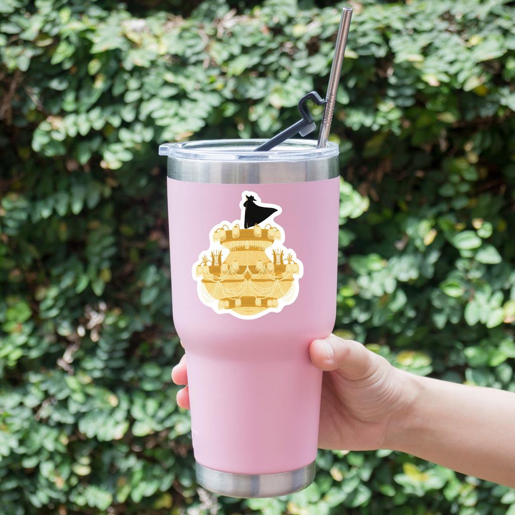 Phantom on the Chandelier Phantom of the Opera Horror Romance Musical Story Book Illustration Vinyl Water-proof Sticker Decal ST099