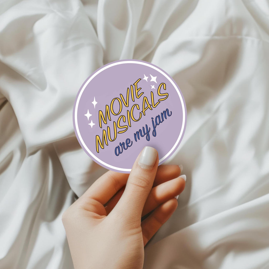 Movie Musicals Are My Jam Sticker for Film Fans of Broadway Show Theater Goer Decal Gift Idea for Her Best Friend Laptop Kindle Cover ST118