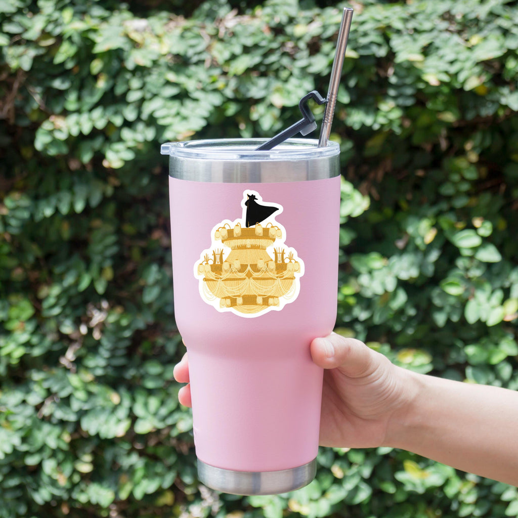 Phantom on the Chandelier Sticker Phantom of the Opera Horror Romance Musical Story Book Illustration Vinyl Water-proof Sticker Decal ST099