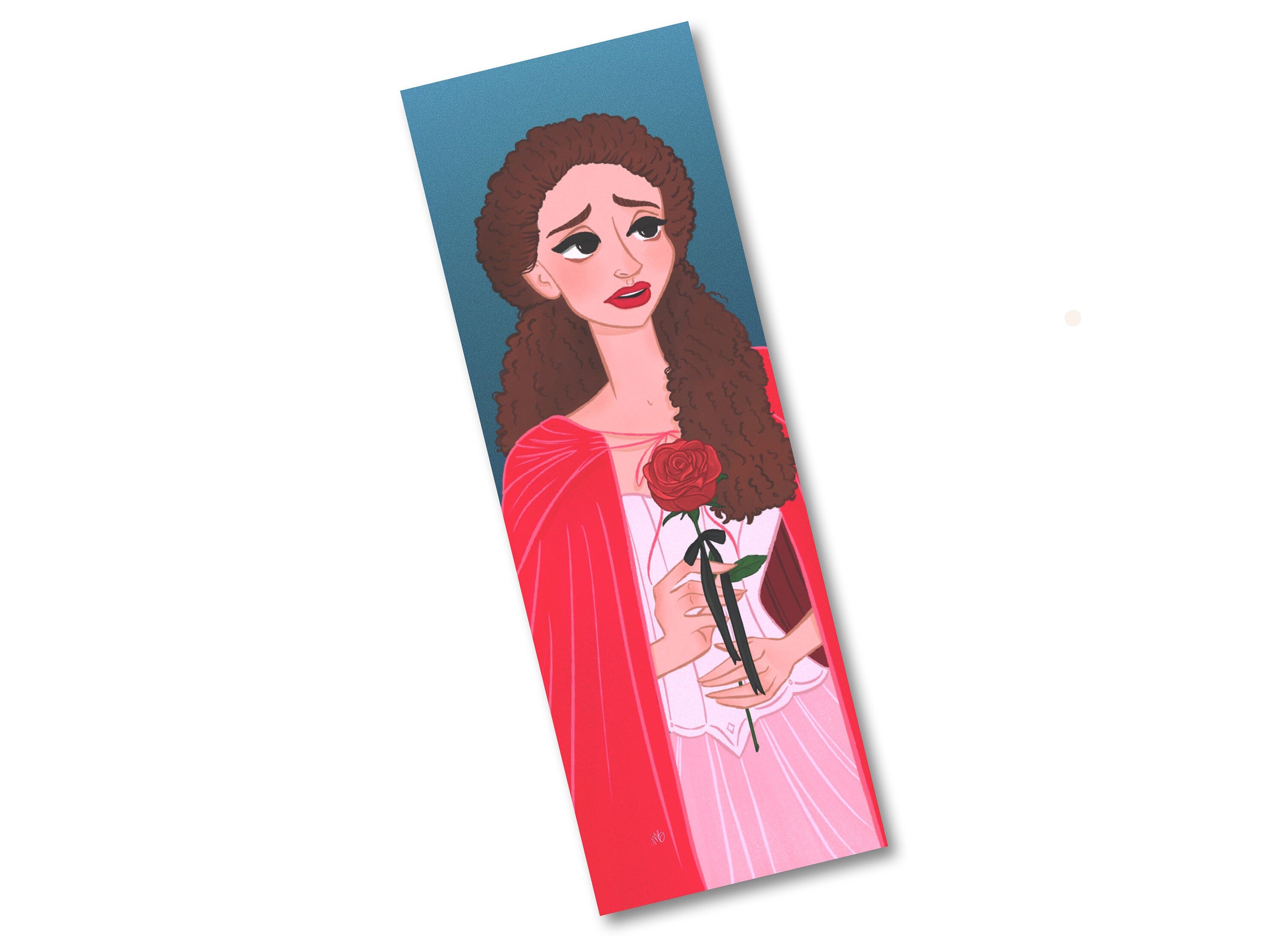 Christine Daae Bookmark: Phantom of the Opera Illustrated Artwork
