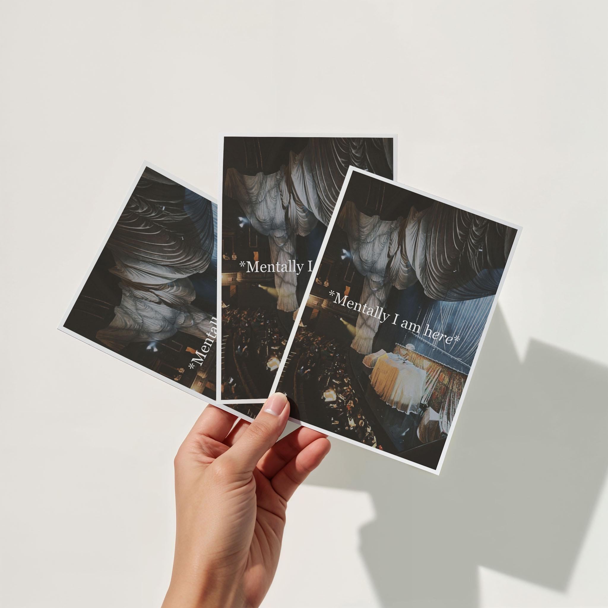 Mentally I Am Here Majestic Theatre Broadway Photography Humorous Musical Theater Phantom of the Opera Home Decor Gallery Wall Illustration