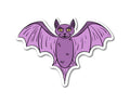Purple Bat Horror Cute Spooky Halloween Cryptid Vampire Matte Vinyl Sticker Decal Creature of the Night Collection ST057