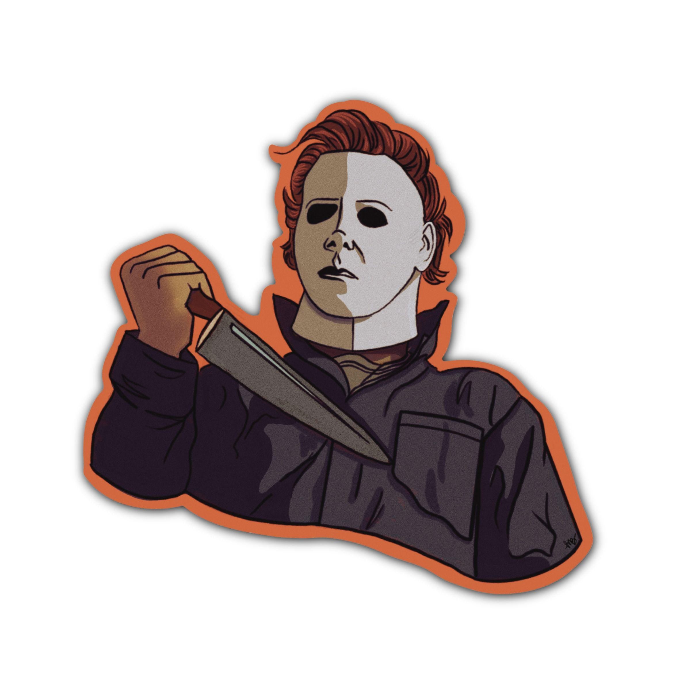 The Shape Halloween Michael Myers Sticker Horror Movie Monster Waterproof Matte Vinyl Decal Sticker ST149
