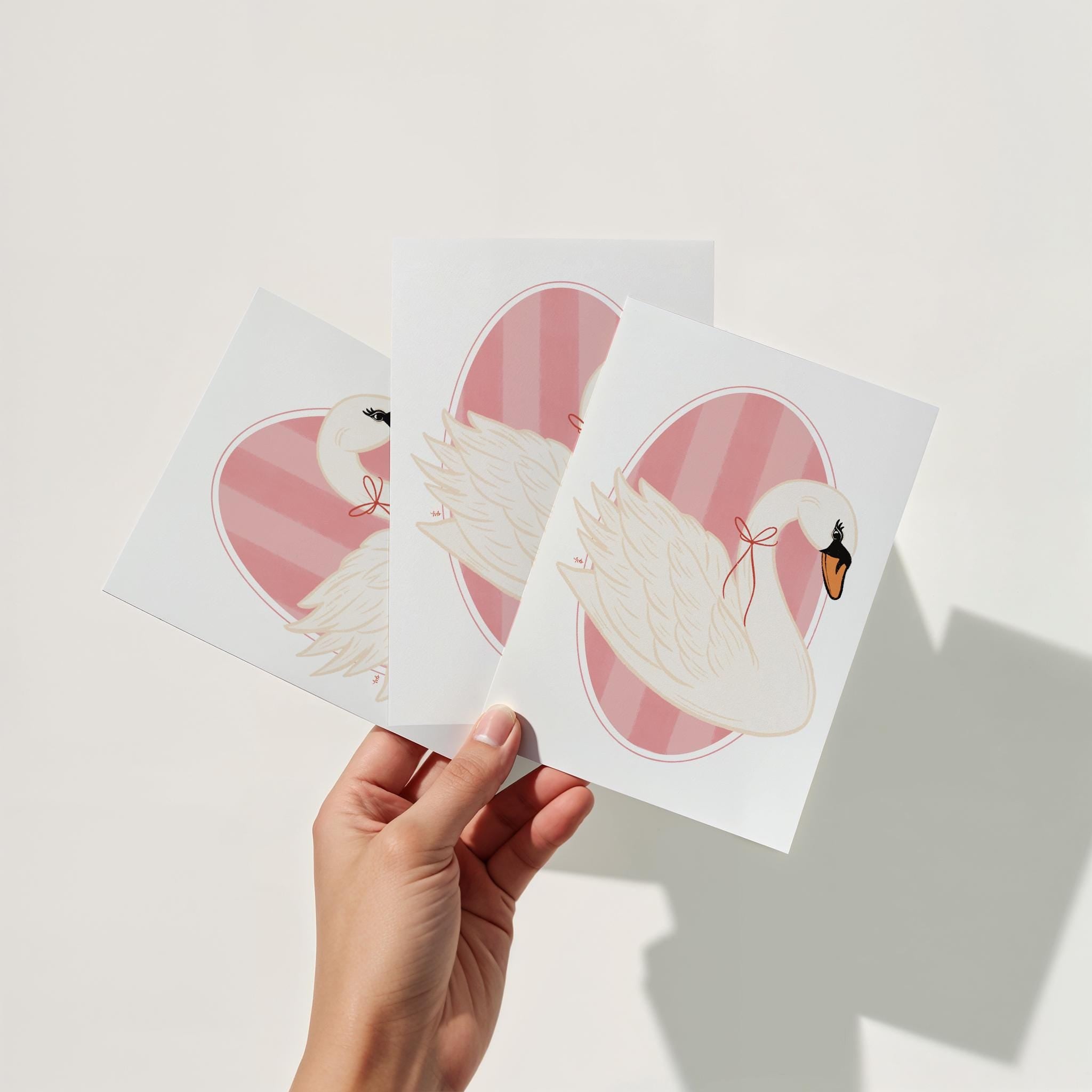 Coquette Swan Art Print Elegant Ballerina Aesthetic Soft Pink Vintage Gallery Wall Art Parisian Chic Home Decor Feminine Romantic Artwork