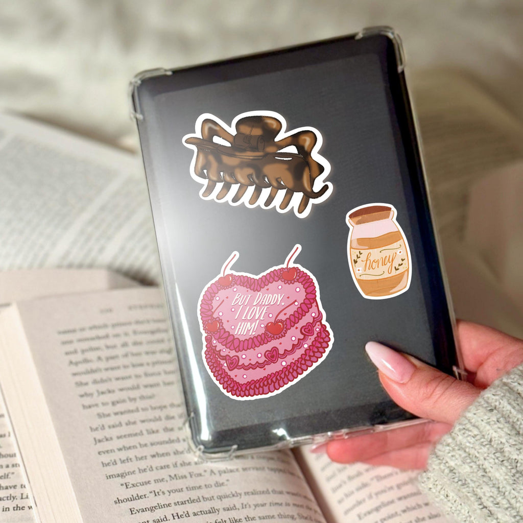 Tortoise Shell Hair Claw Clip Sticker Chic Minimalist Vinyl Decal Luxury Aesthetic Laptop Kindle Decor Fashion Icon Old Money Style ST123