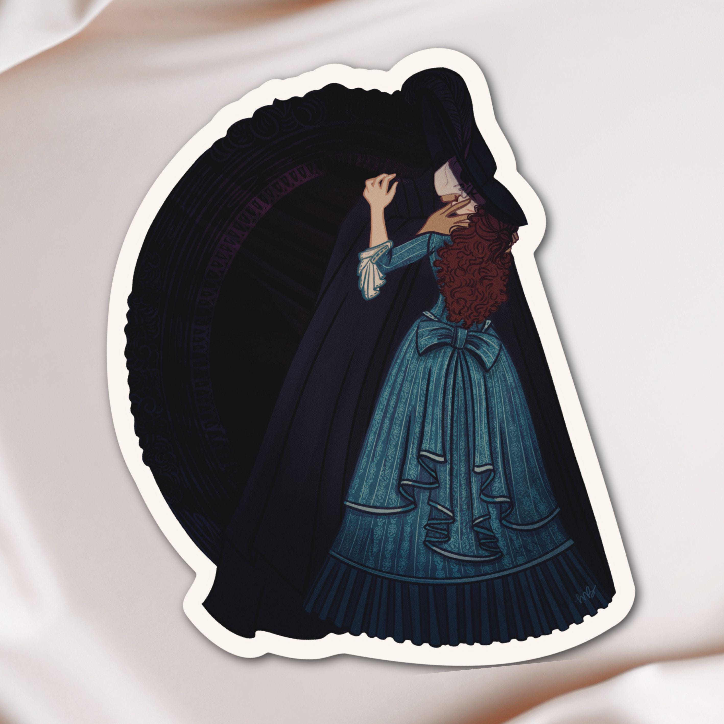 Phantom of the Opera Kiss Sticker: Gothic Broadway Musical Art