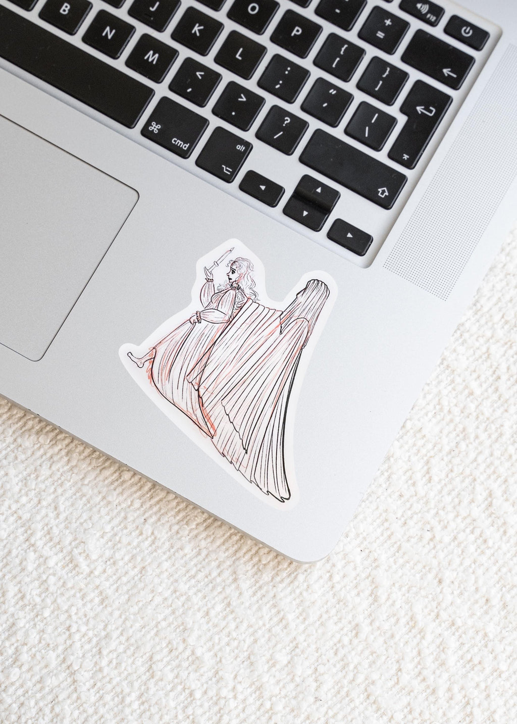 Paranormal Romance Sticker Gothic Ghost Couple Art The Guardian Original Characters Dark Academia Aesthetic Sticker Notebooks Laptop ST011