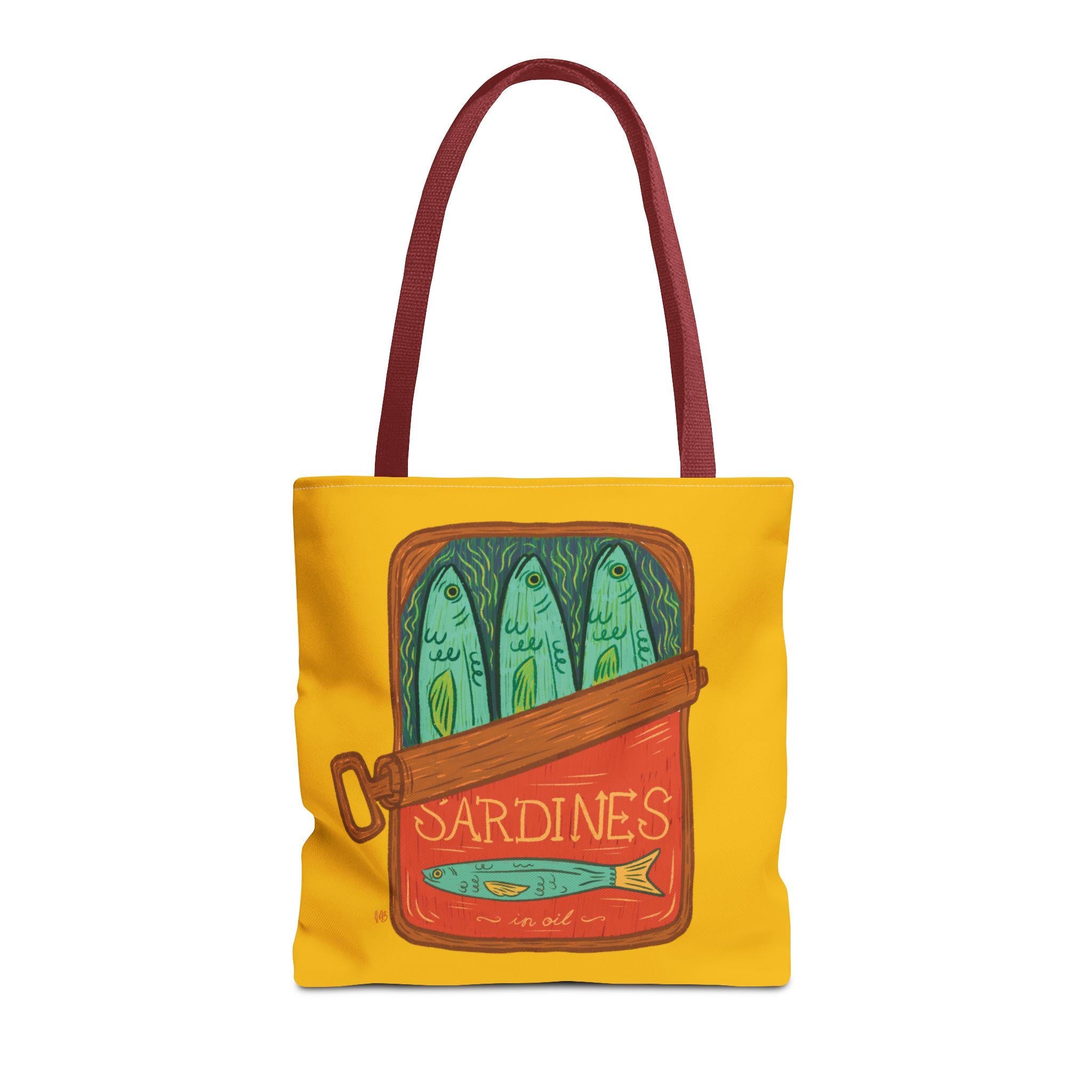 Sardines Tote Bag: Colorful Eco-Friendly Grocery Bag