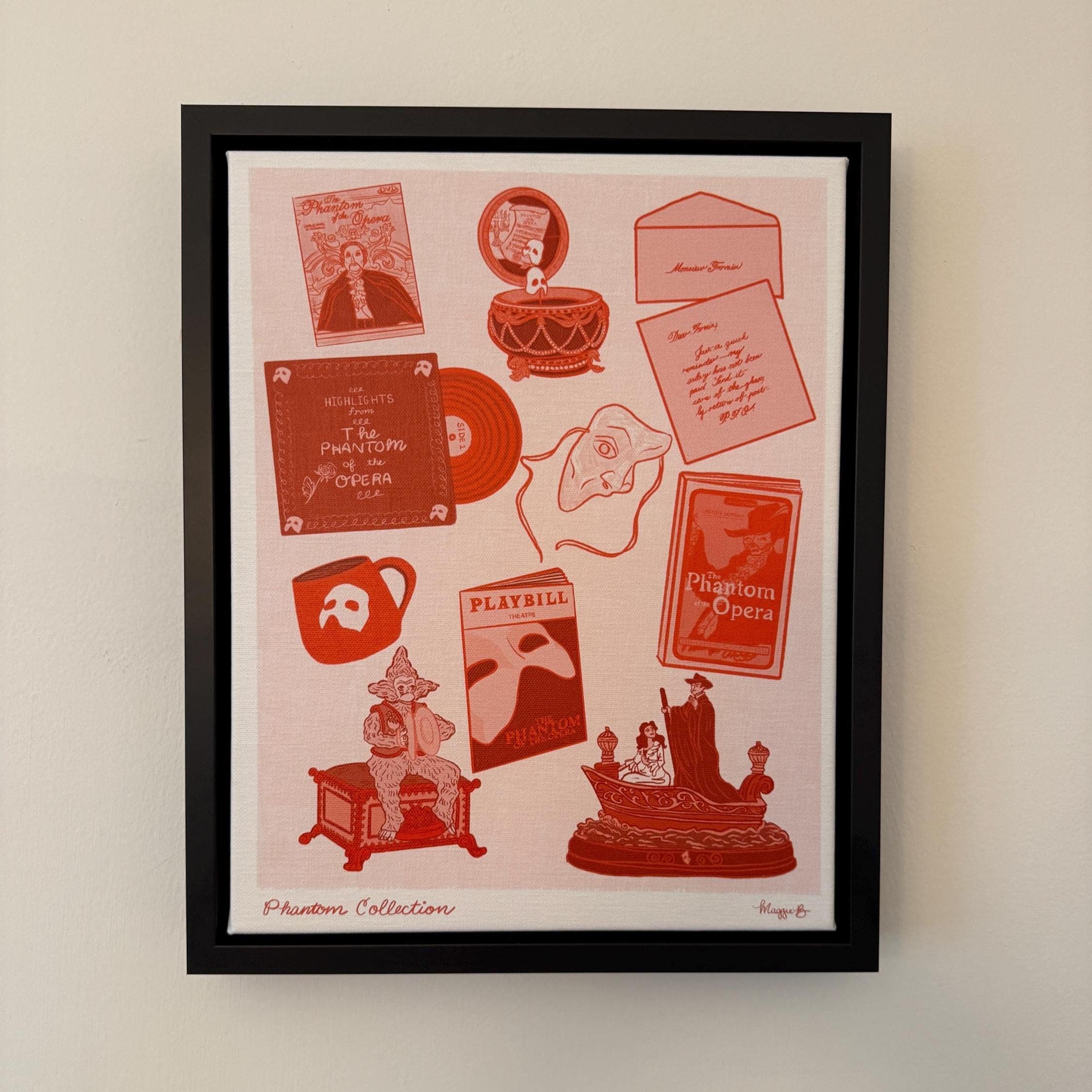 Phantom Collection Illustration as a Framed Canvas