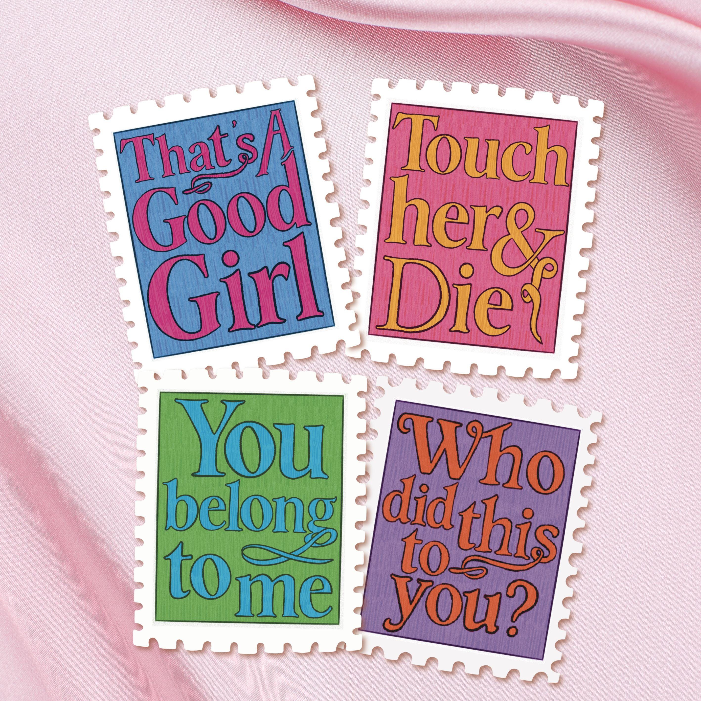 Romance Trope Quote Stamp Stickers: Book Lover Decal Pack