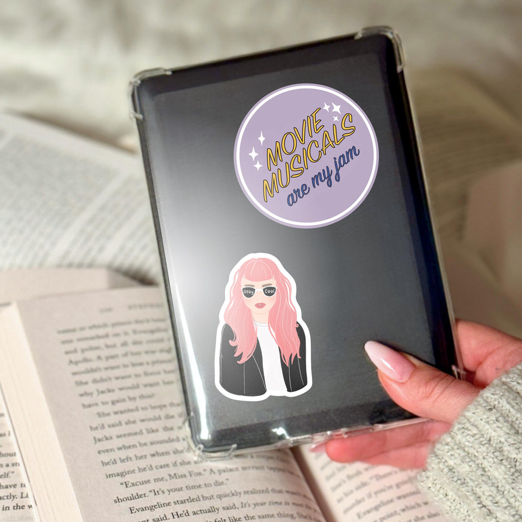 Movie Musicals Are My Jam Sticker for Film Fans of Broadway Show Theater Goer Decal Gift Idea for Her Best Friend Laptop Kindle Cover ST118