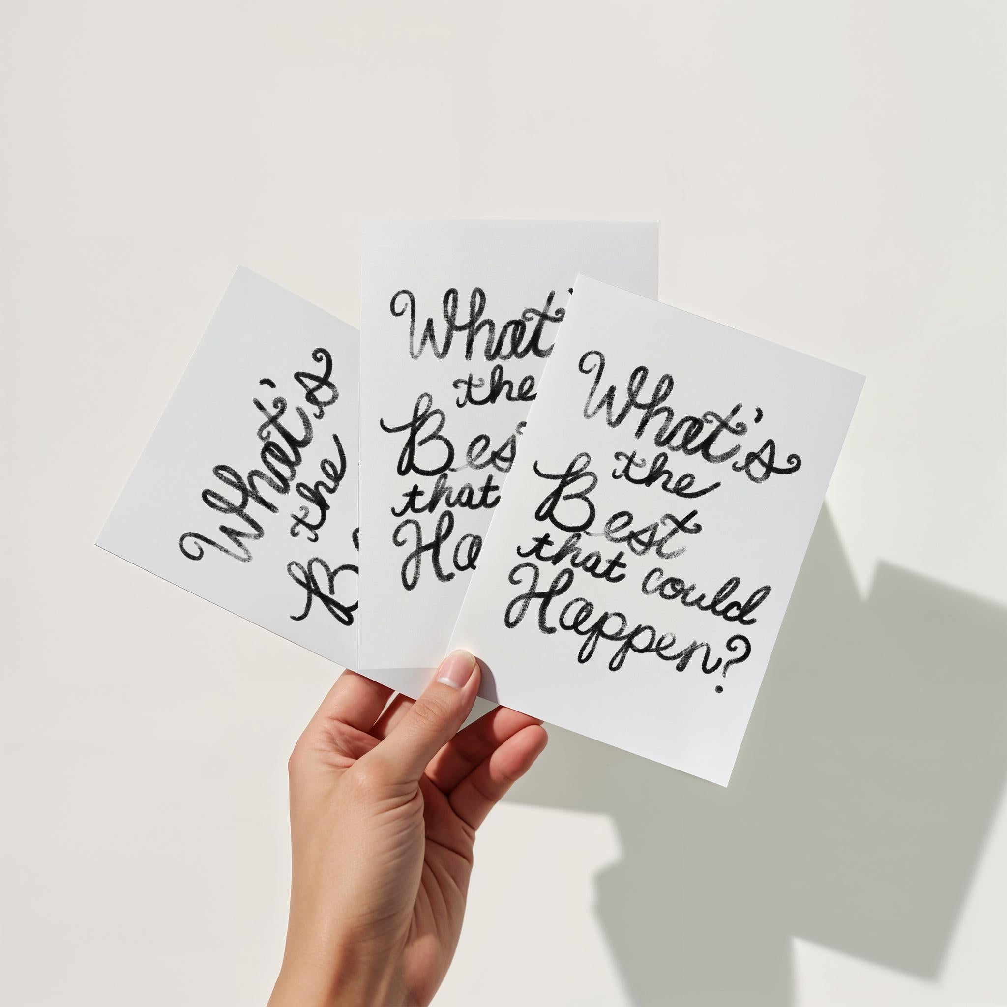 Whats the Best That Could Happen Print Motivational Wall Decor Mental Health Instant Download Printable Inspirational Positive Affirmation